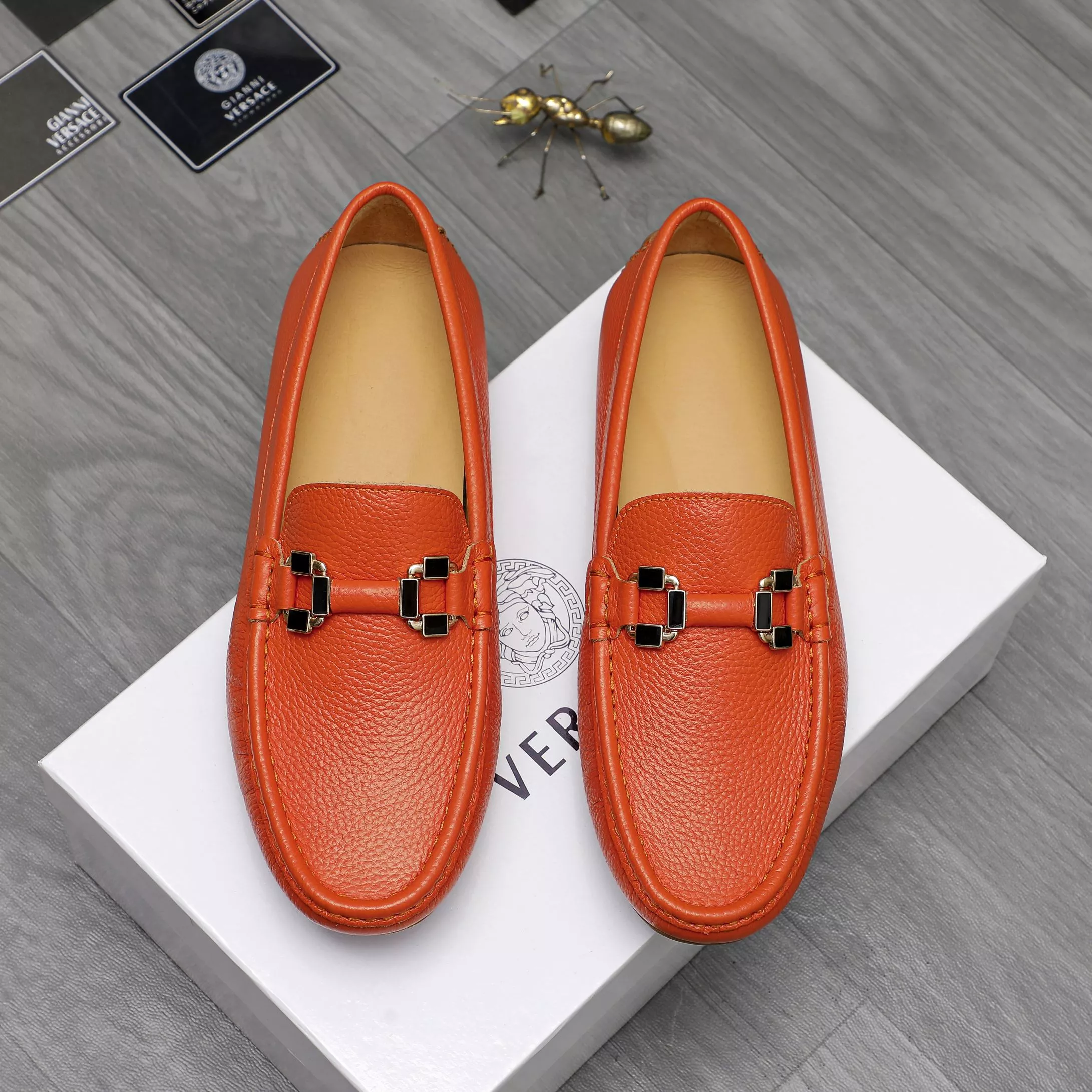 GoAnywhere 502 Versace Leather Shoes For Men