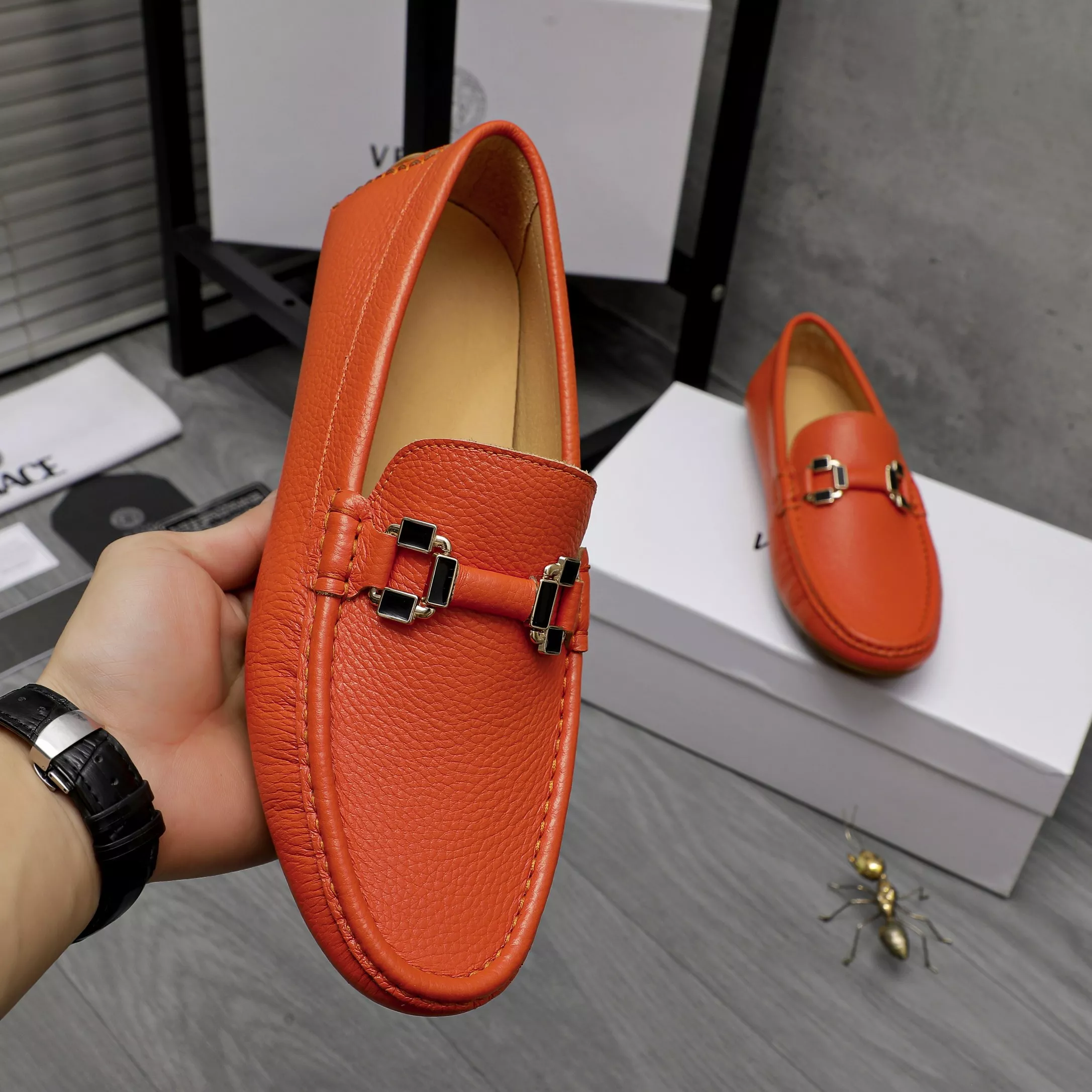 GoAnywhere 502 Versace Leather Shoes For Men