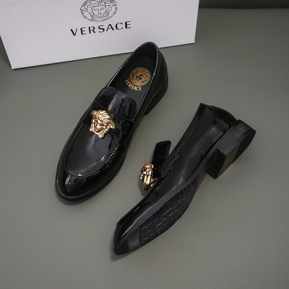 GoAnywhere 9516 Versace Leather Shoes For Men