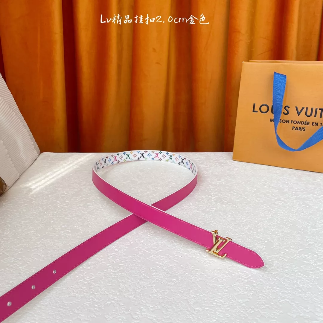 GoodFit 2078 Louis Vuitton AAA Quality Belts In 2.0cm For Women