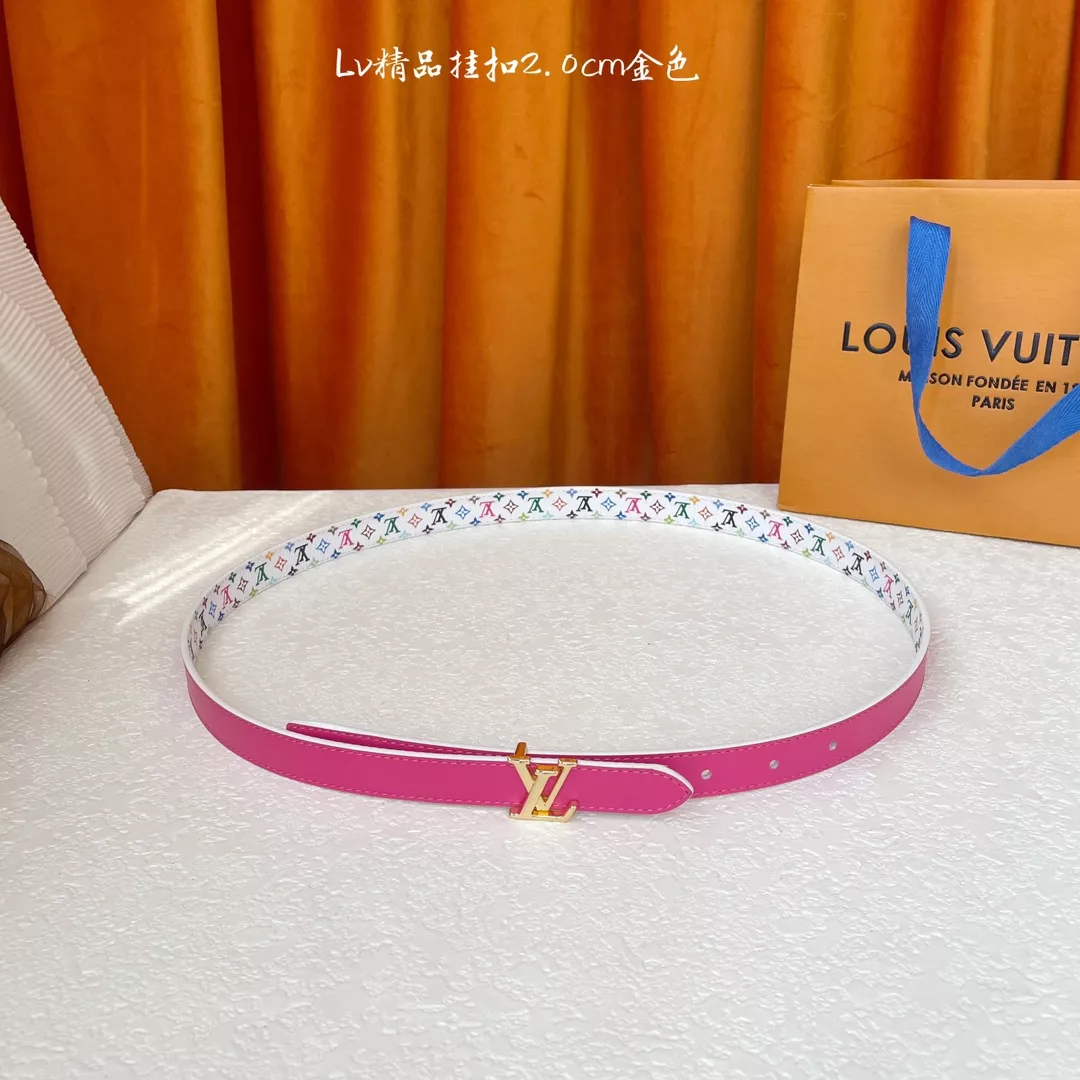 GoodFit 2078 Louis Vuitton AAA Quality Belts In 2.0cm For Women