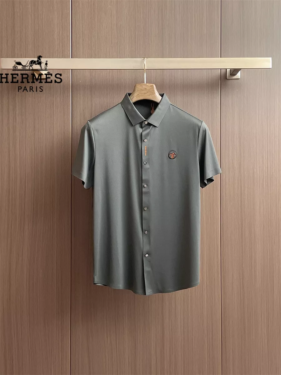 GoodFit 2766 Hermes Shirts Short Sleeved For Men