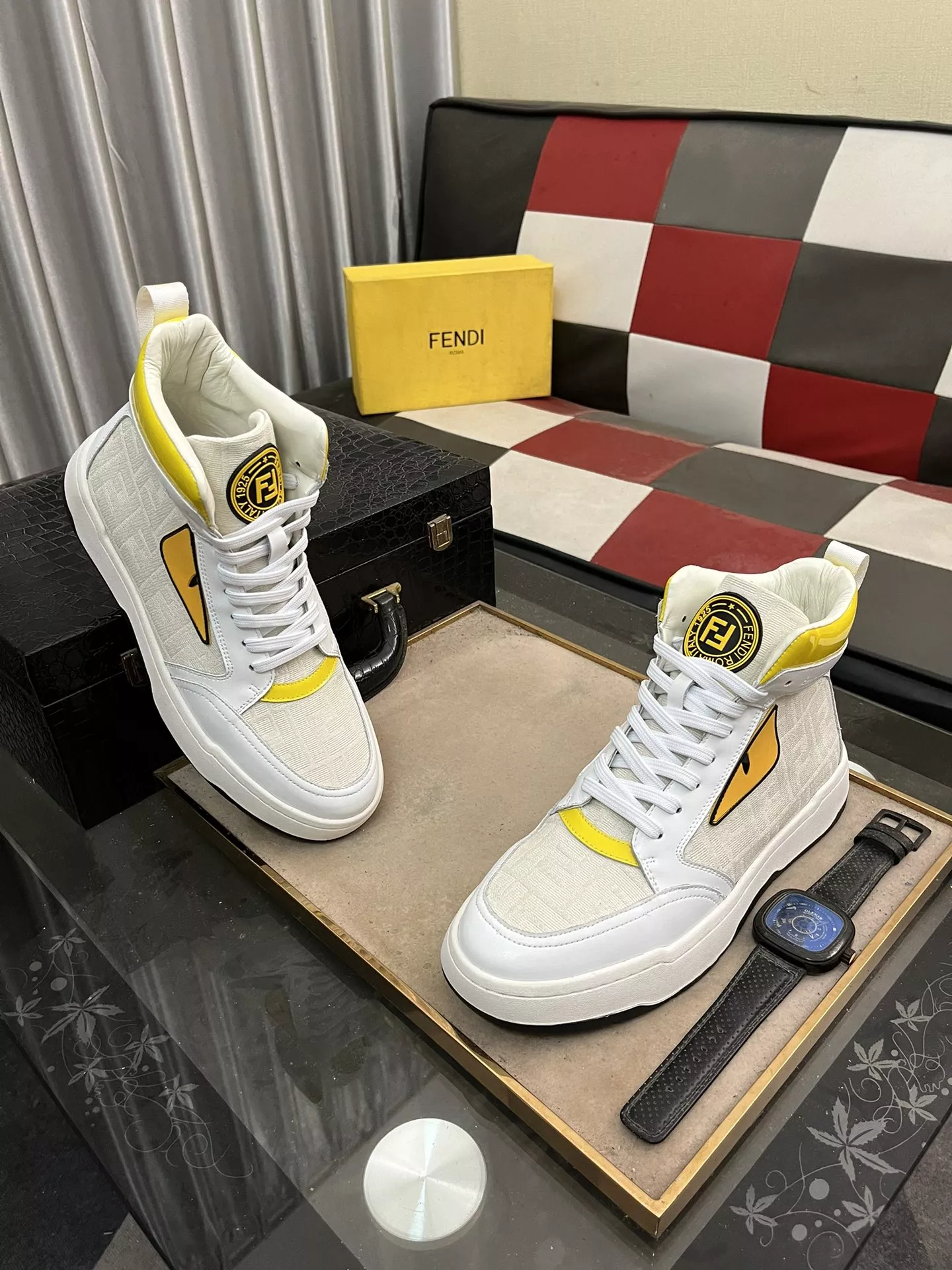 GoodFit 422 Fendi High Tops Casual Shoes For Men
