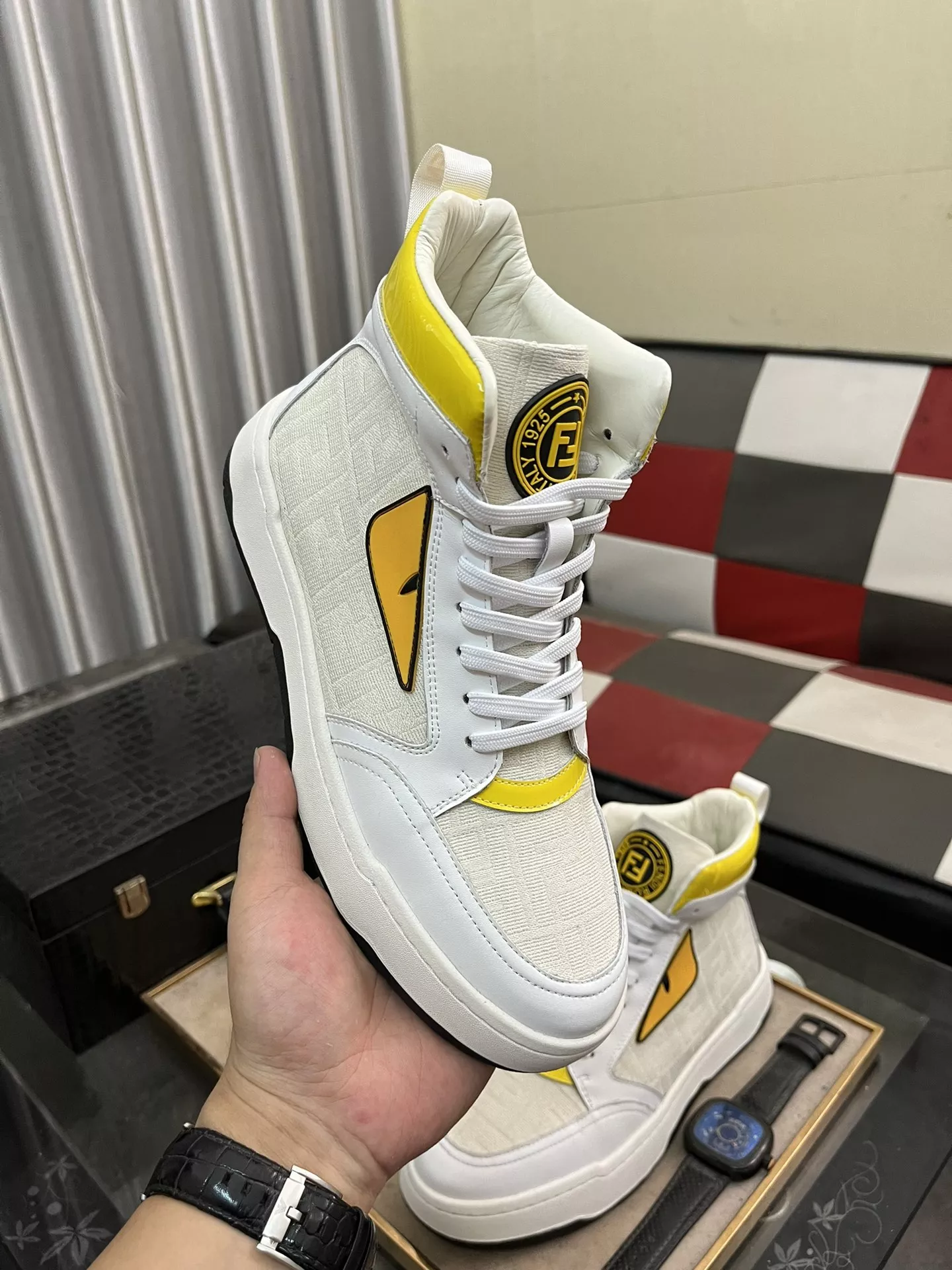 GoodFit 422 Fendi High Tops Casual Shoes For Men
