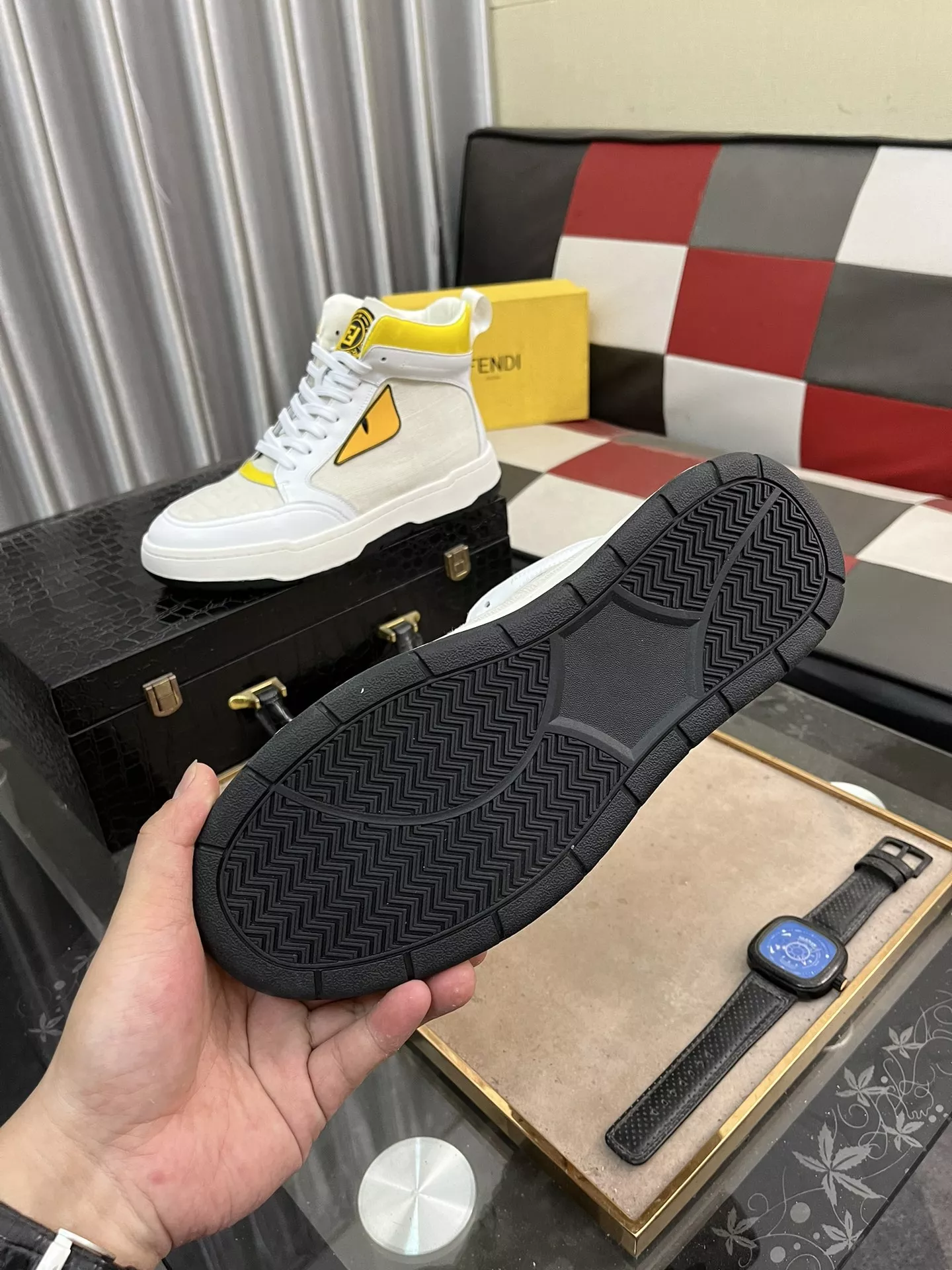 GoodFit 422 Fendi High Tops Casual Shoes For Men