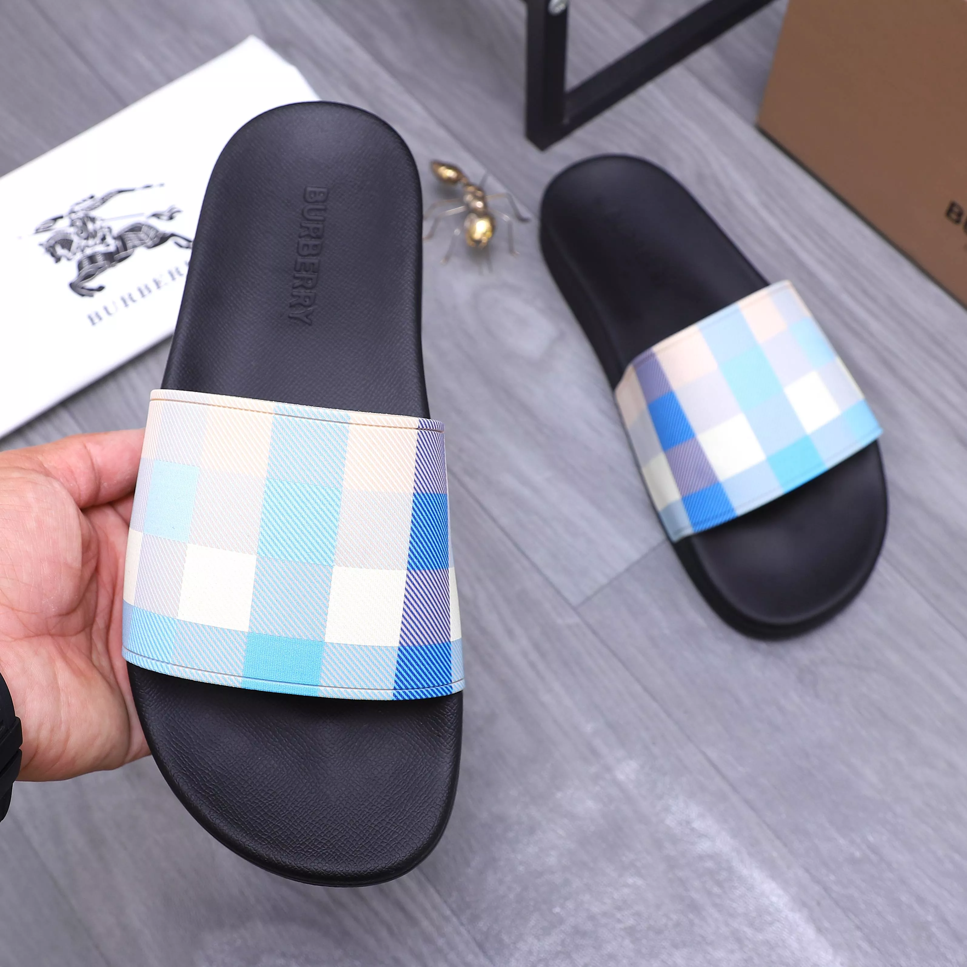 GoodFit 4951 Burberry Slippers For Men