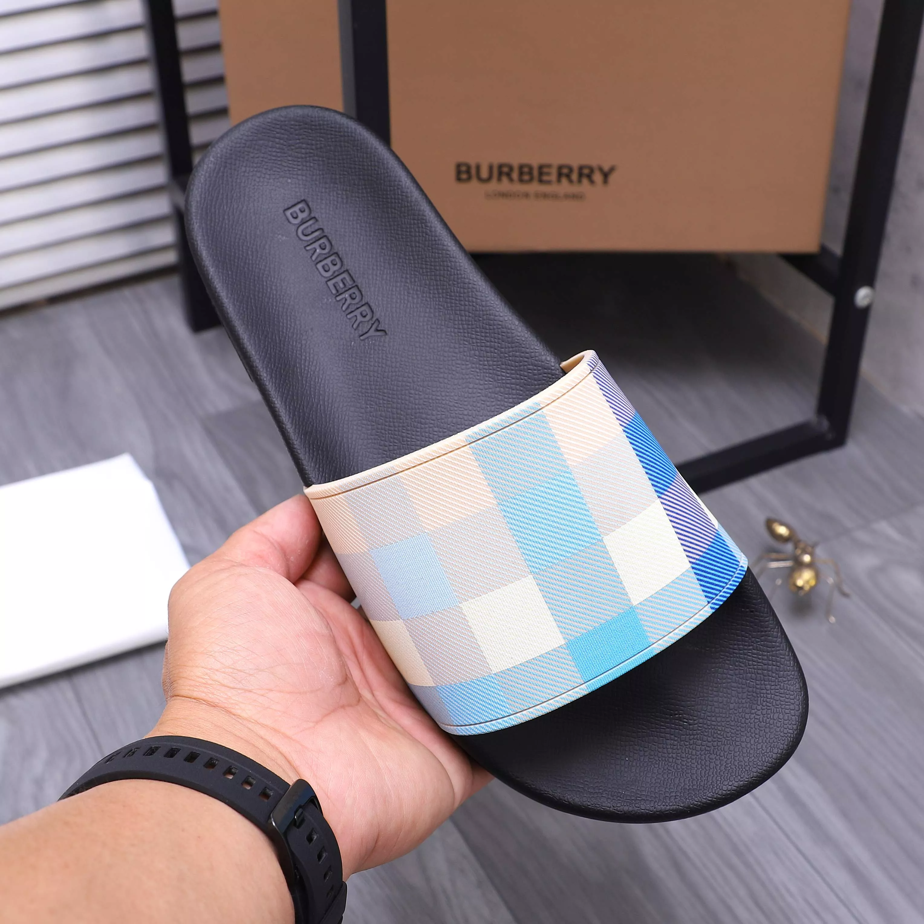 GoodFit 4951 Burberry Slippers For Men