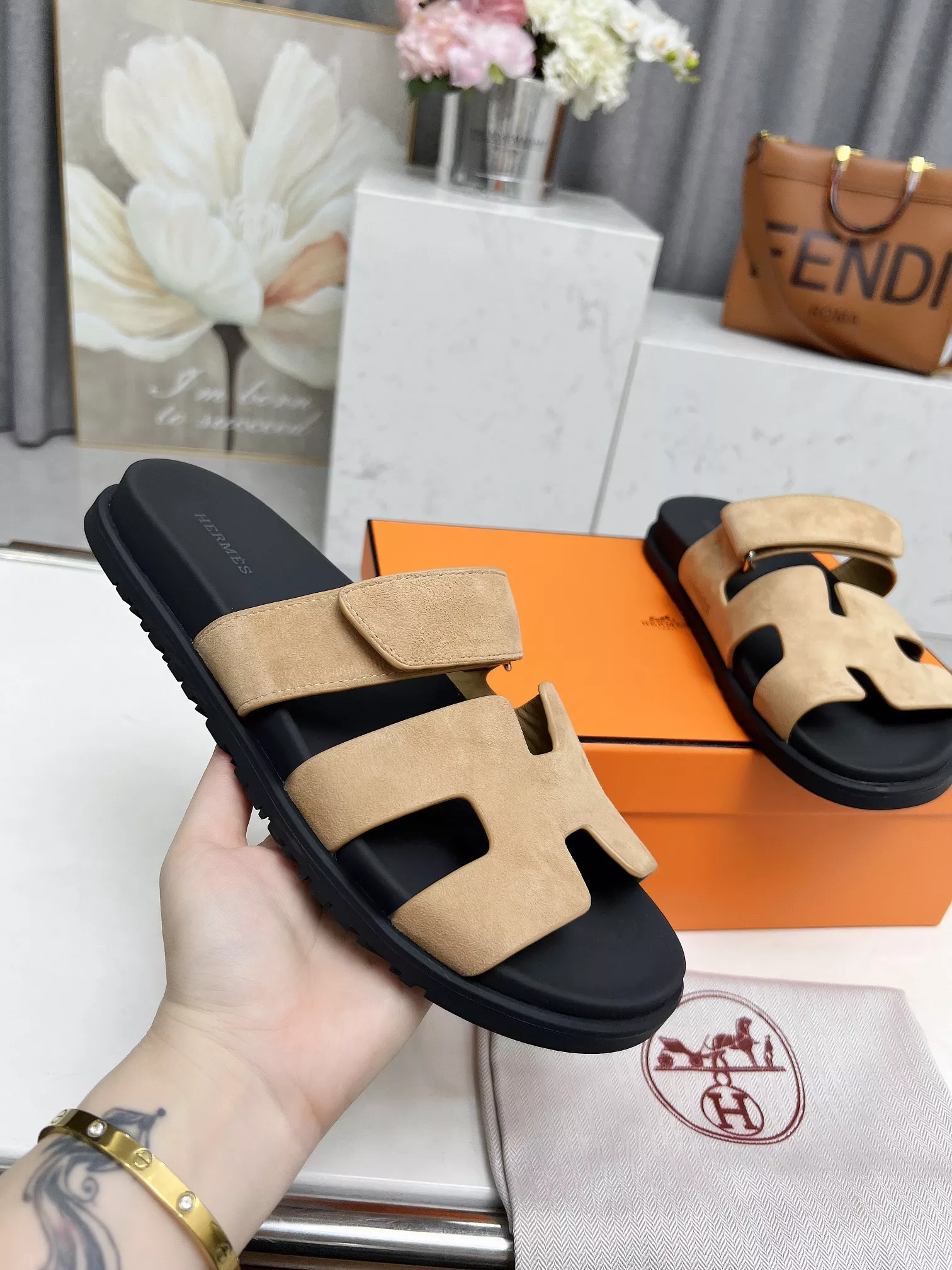 GoodFit 6126 Hermes Slippers For Men