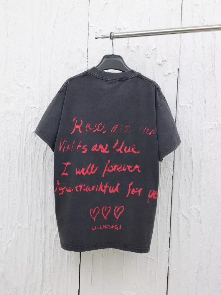GoodFit 6906 Balenciaga T-Shirts Short Sleeved For Unisex