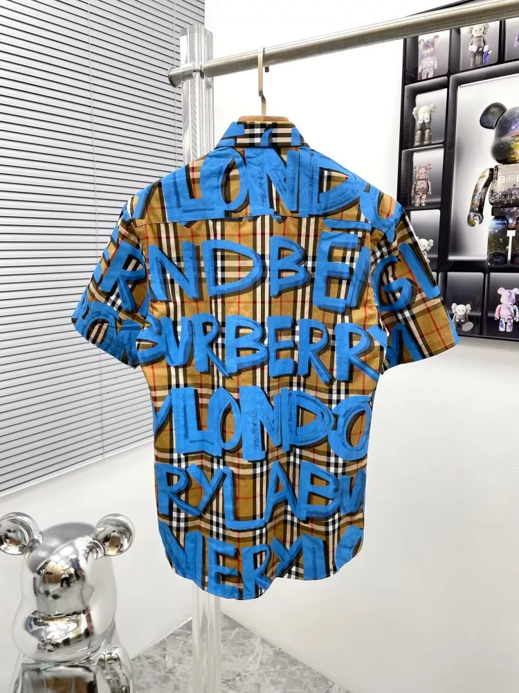 GoodFit 7906 Burberry Shirts Short Sleeved For Men