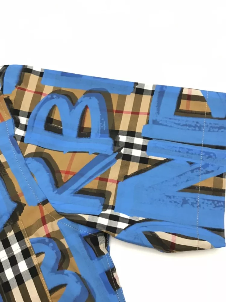 GoodFit 7906 Burberry Shirts Short Sleeved For Men
