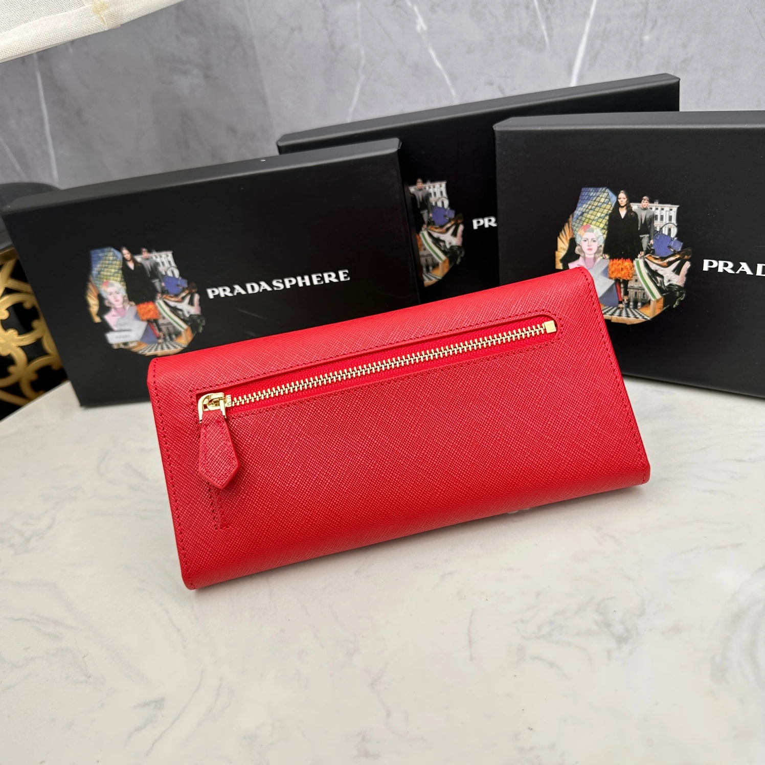 GoodFit 8167 Prada AAA Quality Wallets For Women