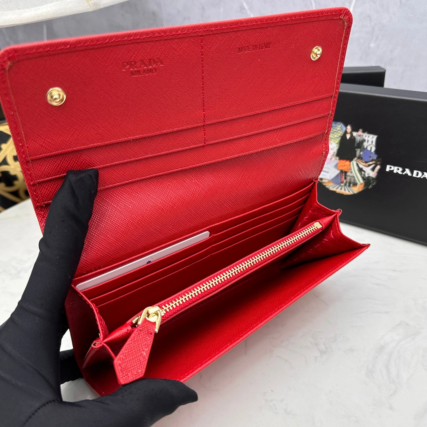 GoodFit 8167 Prada AAA Quality Wallets For Women