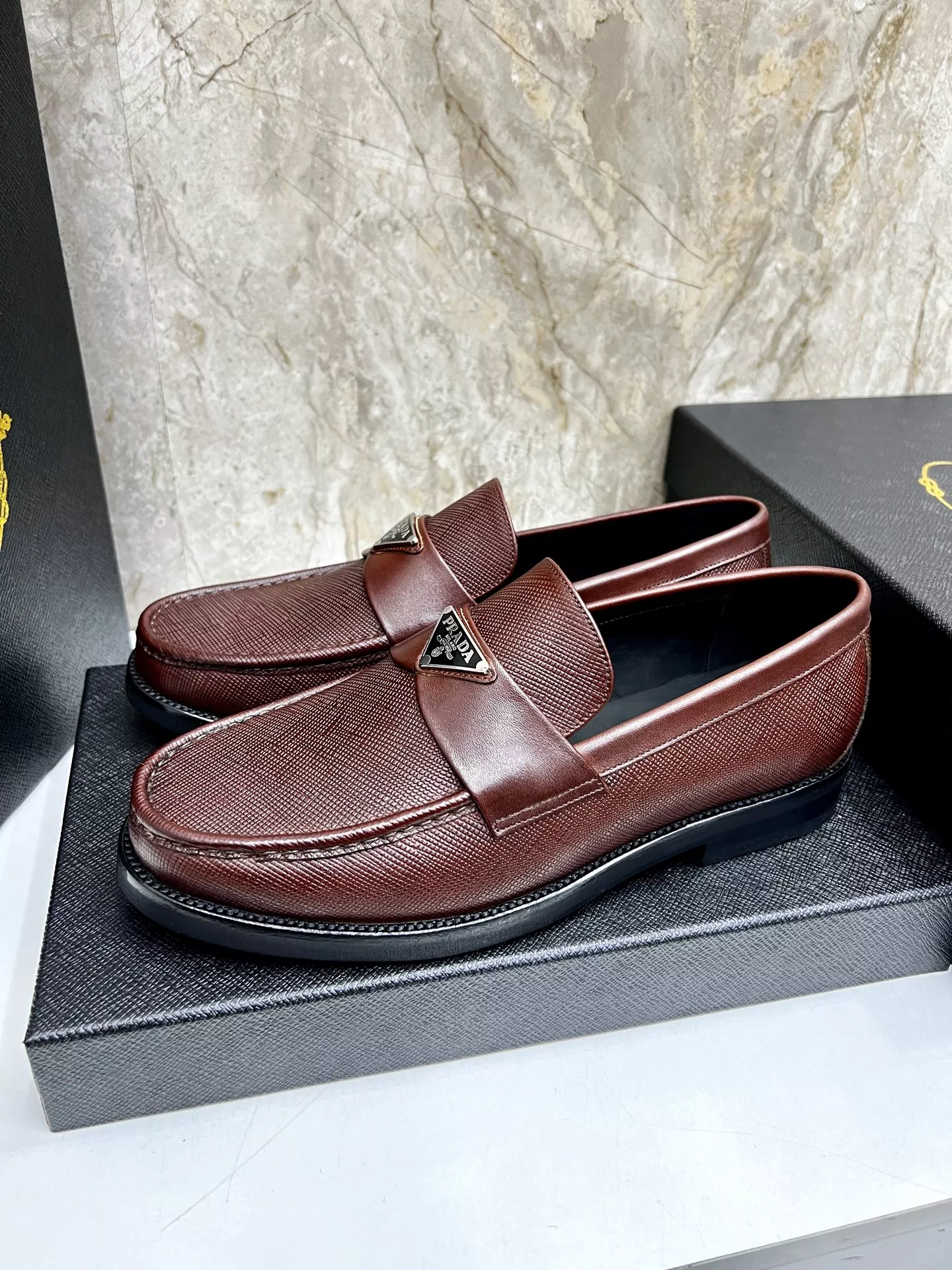 GoodFit 833 Prada Leather Shoes For Men