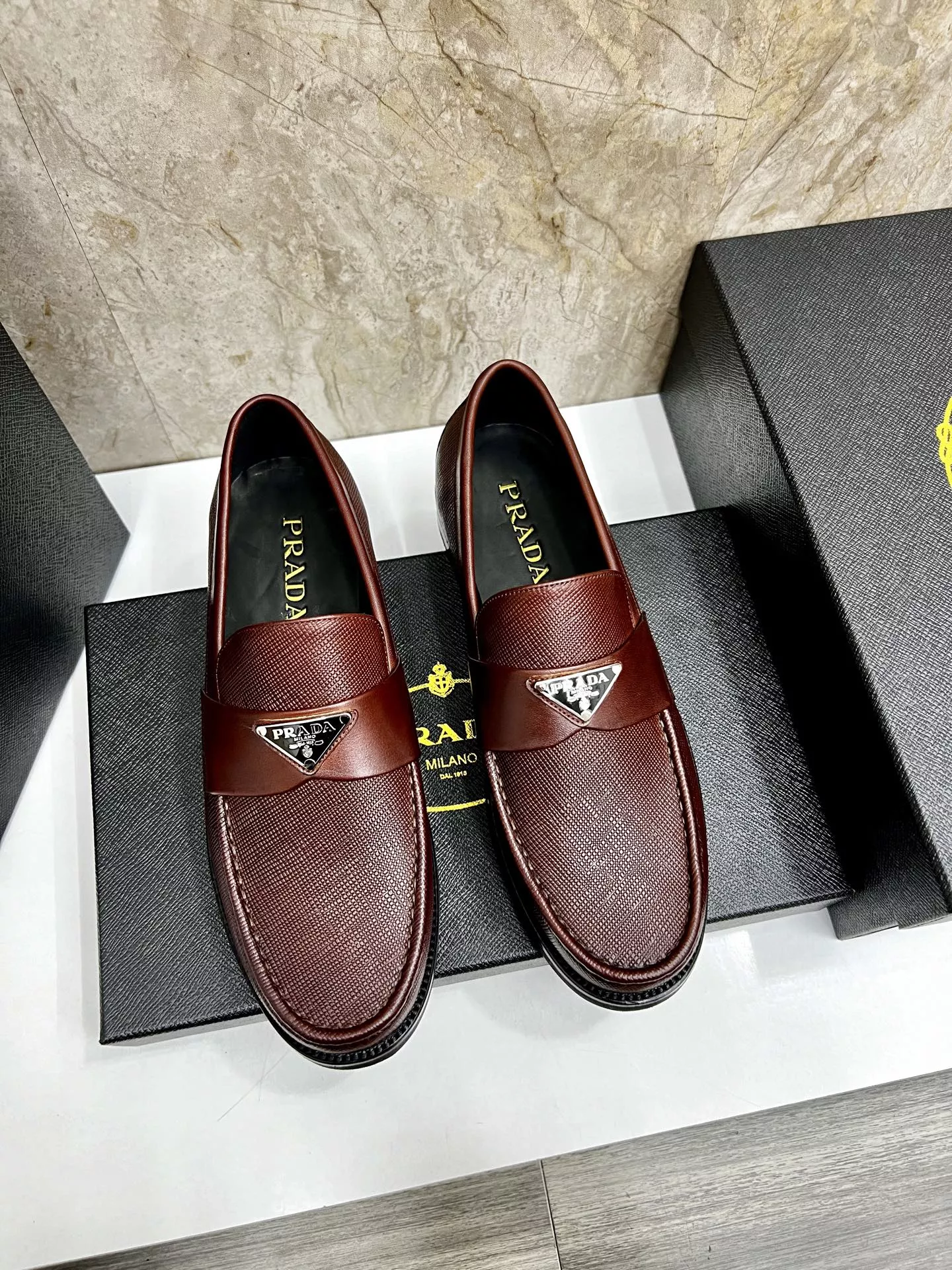 GoodFit 833 Prada Leather Shoes For Men
