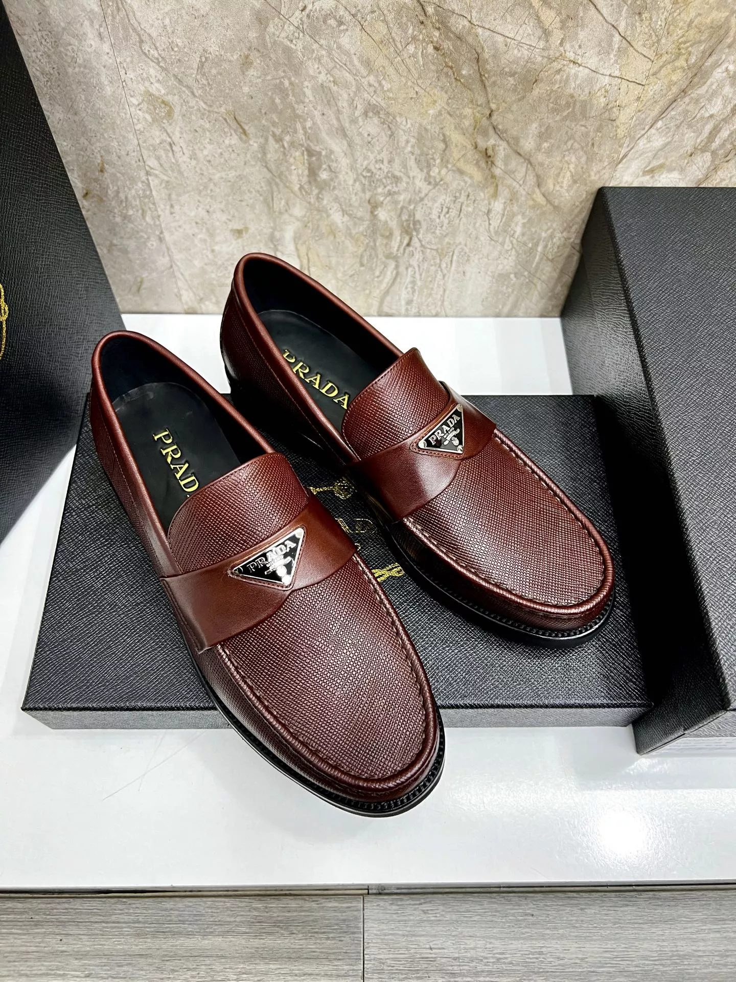 GoodFit 833 Prada Leather Shoes For Men