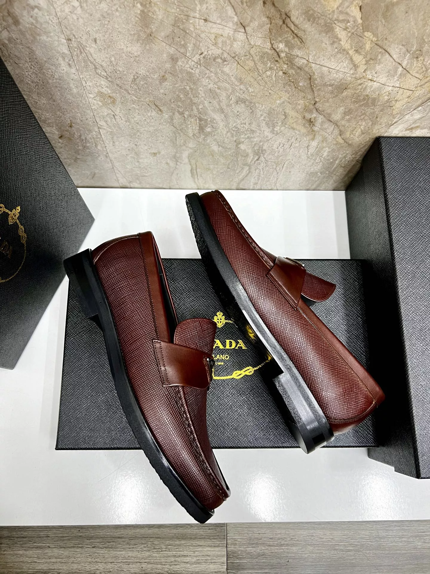 GoodFit 833 Prada Leather Shoes For Men