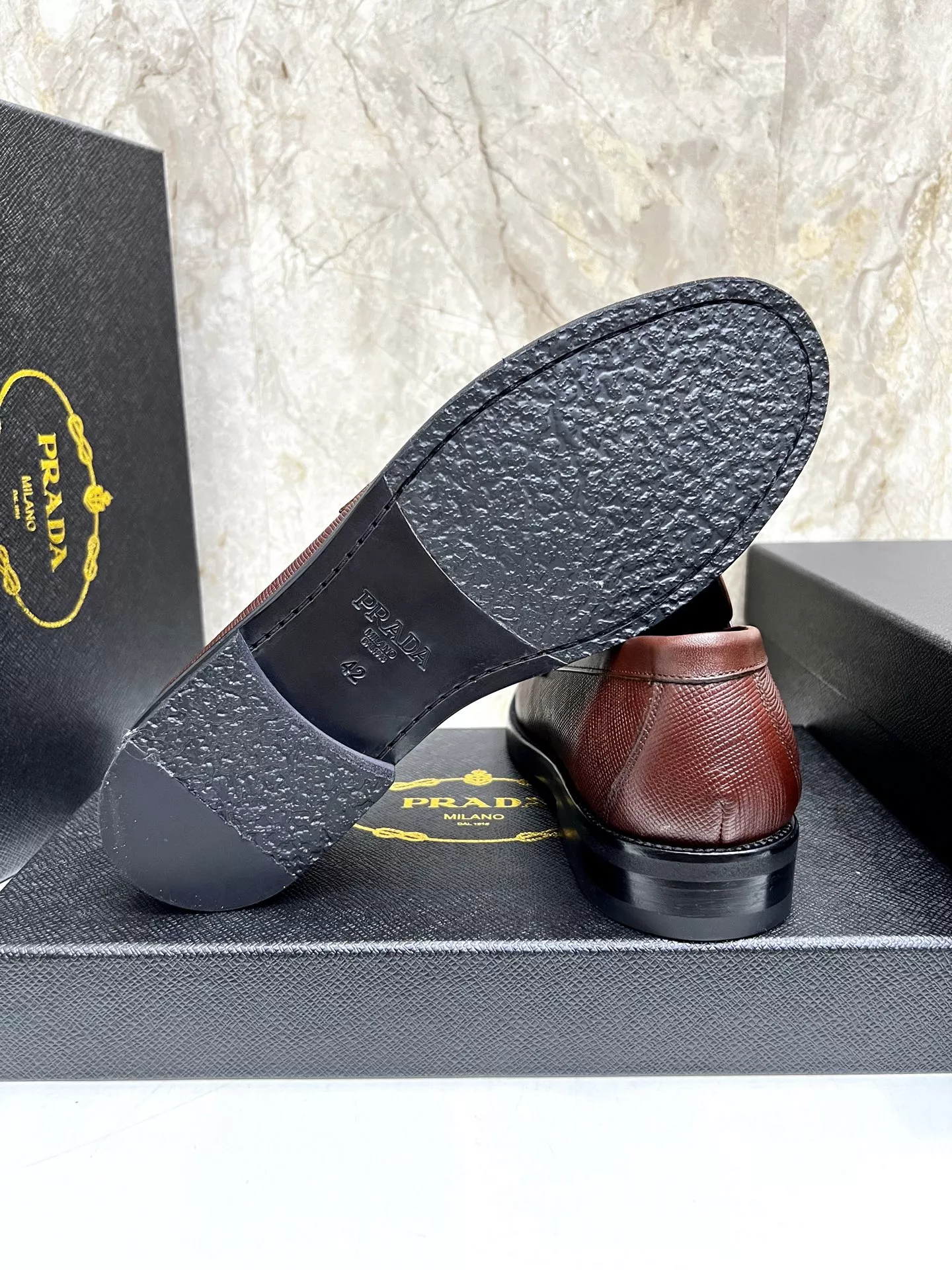 GoodFit 833 Prada Leather Shoes For Men