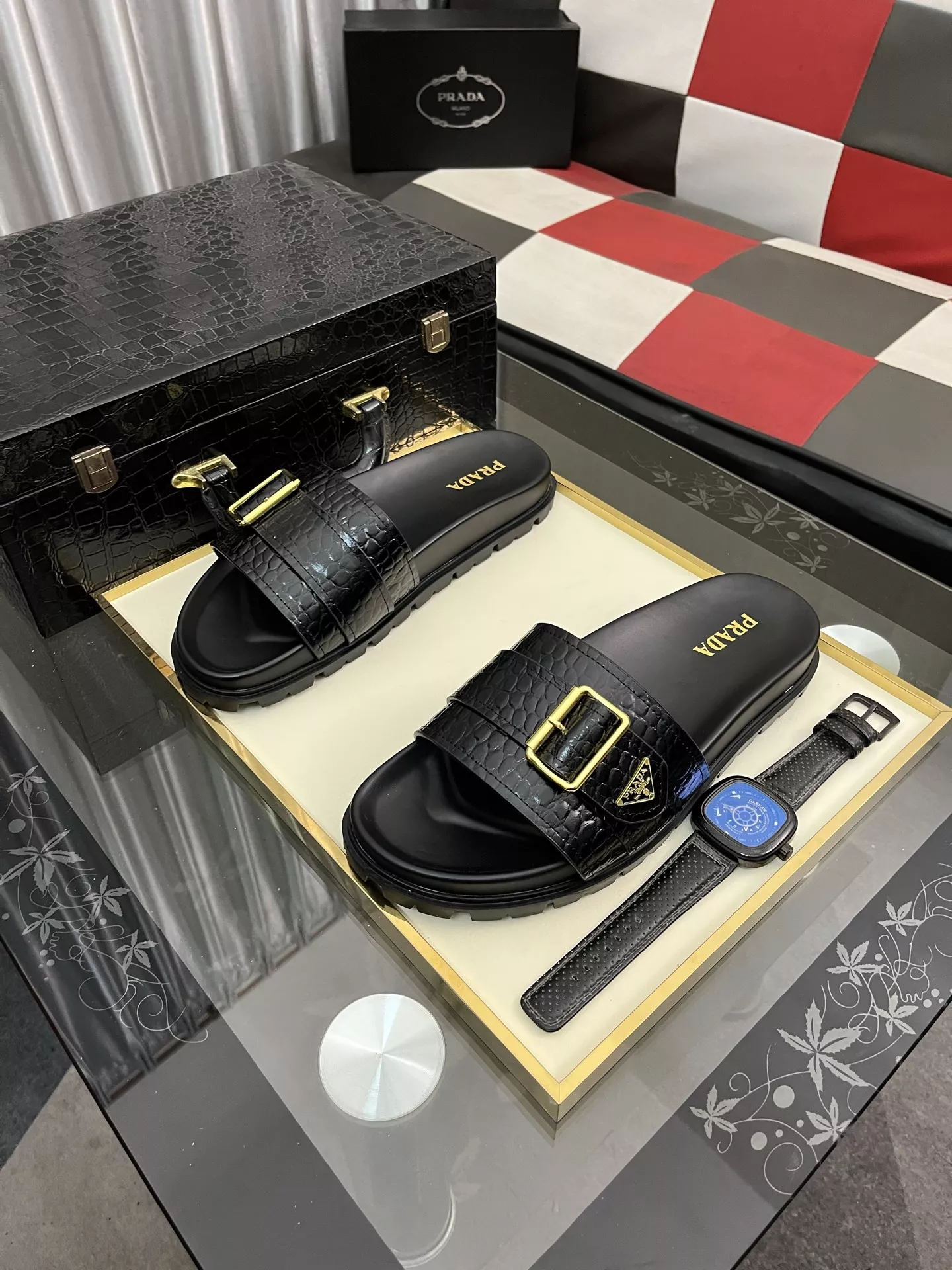 GoodFit 8657 Prada Slippers For Men