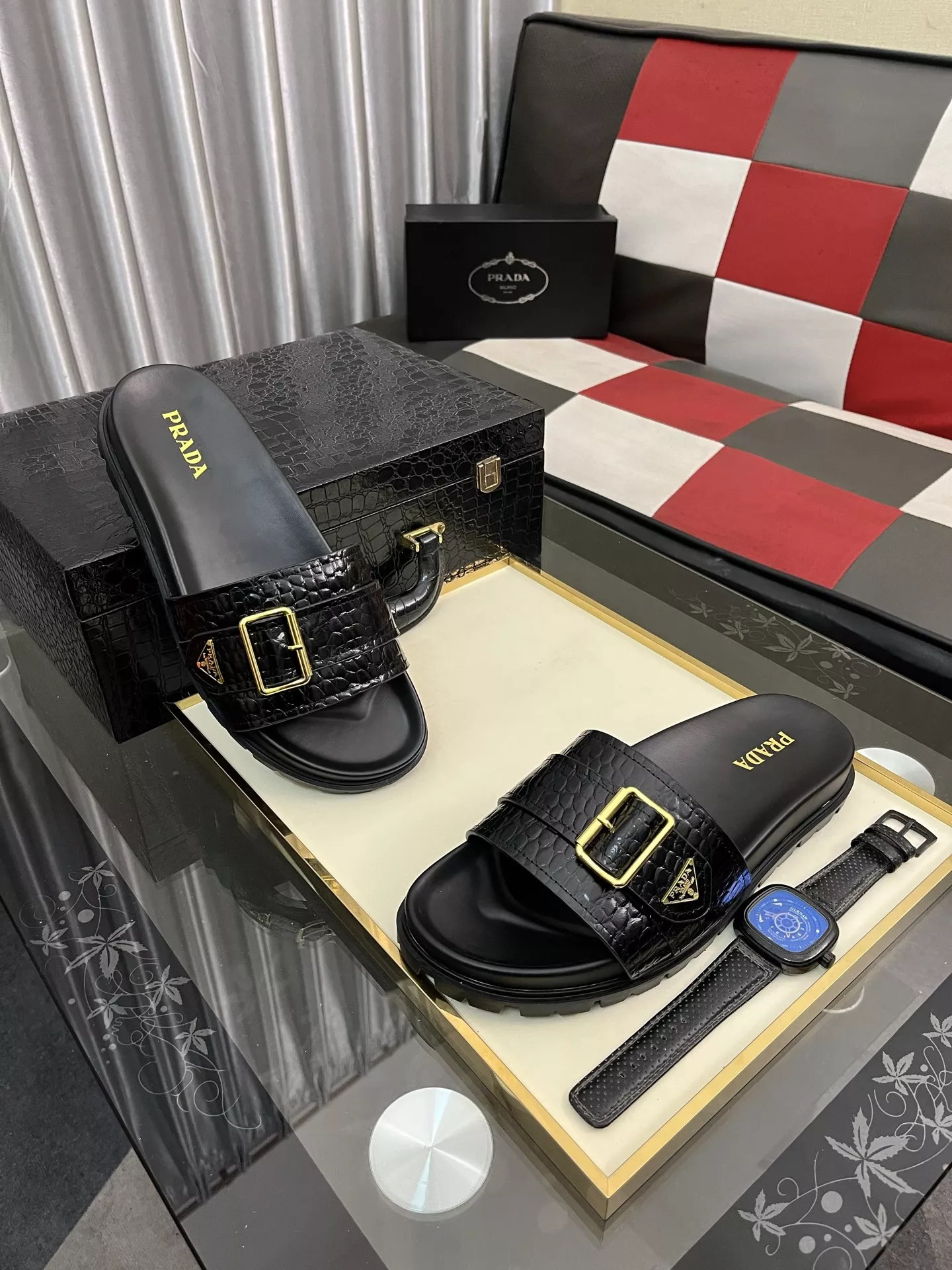 GoodFit 8657 Prada Slippers For Men