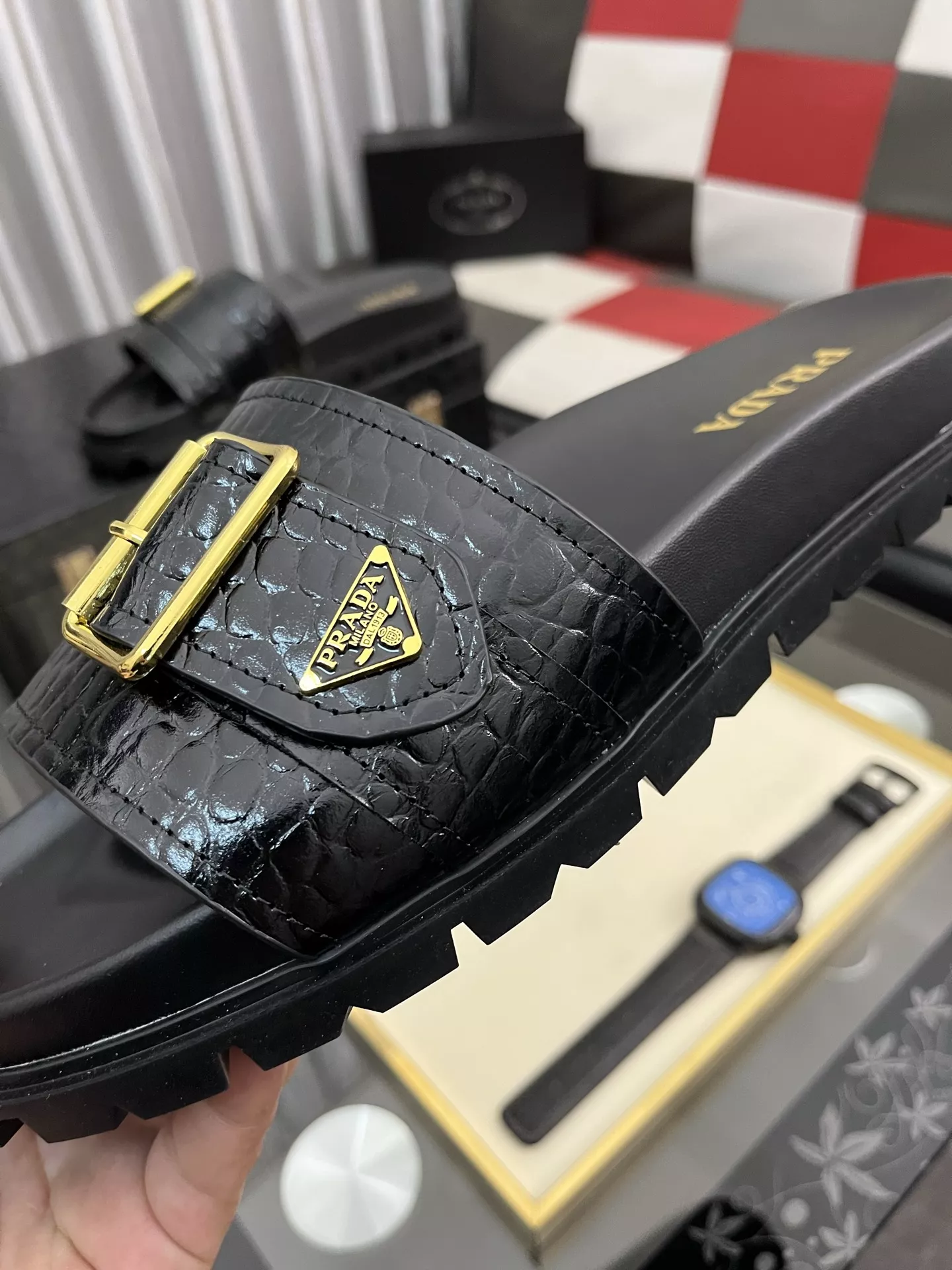 GoodFit 8657 Prada Slippers For Men