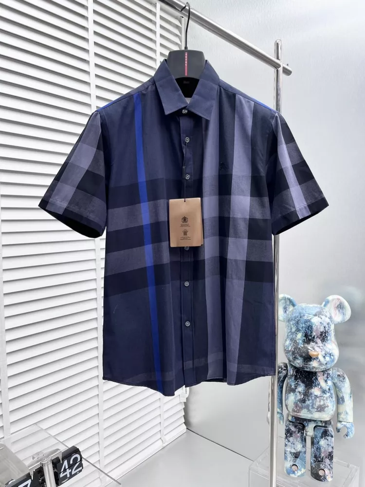 GoodFit 8782 Burberry Shirts Short Sleeved For Men