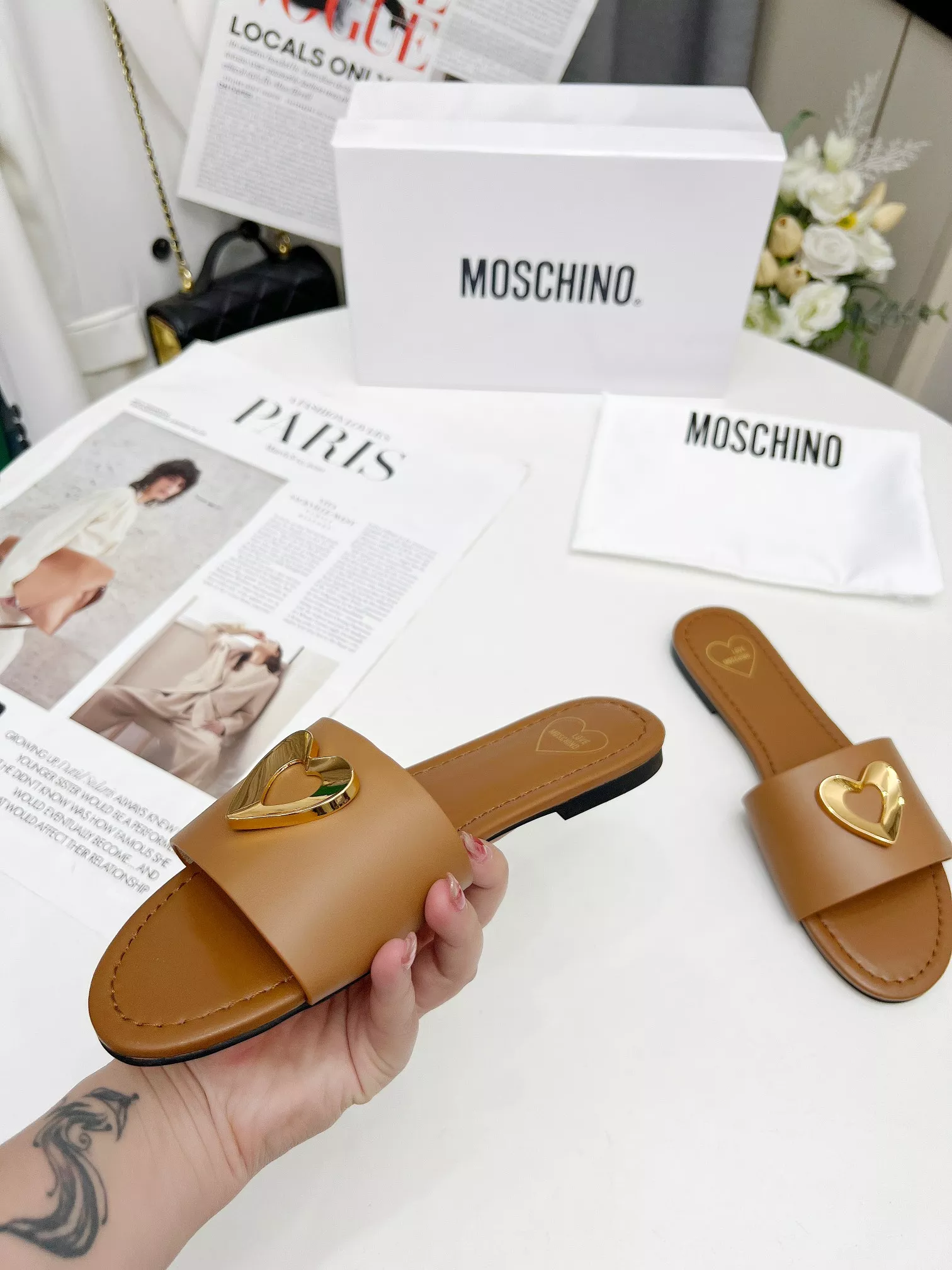 GoodFit 8970 Moschino Slippers For Women