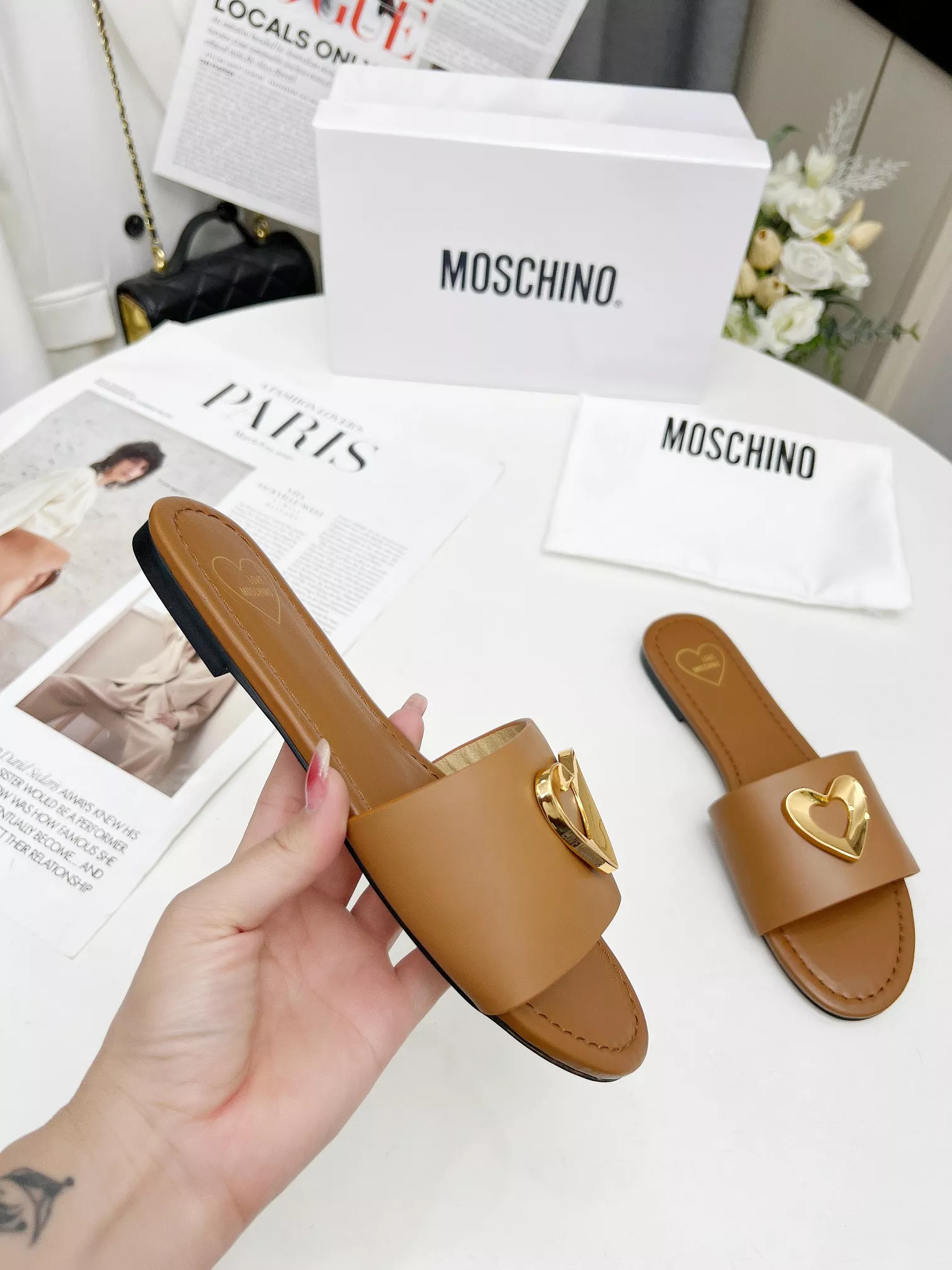 GoodFit 8970 Moschino Slippers For Women
