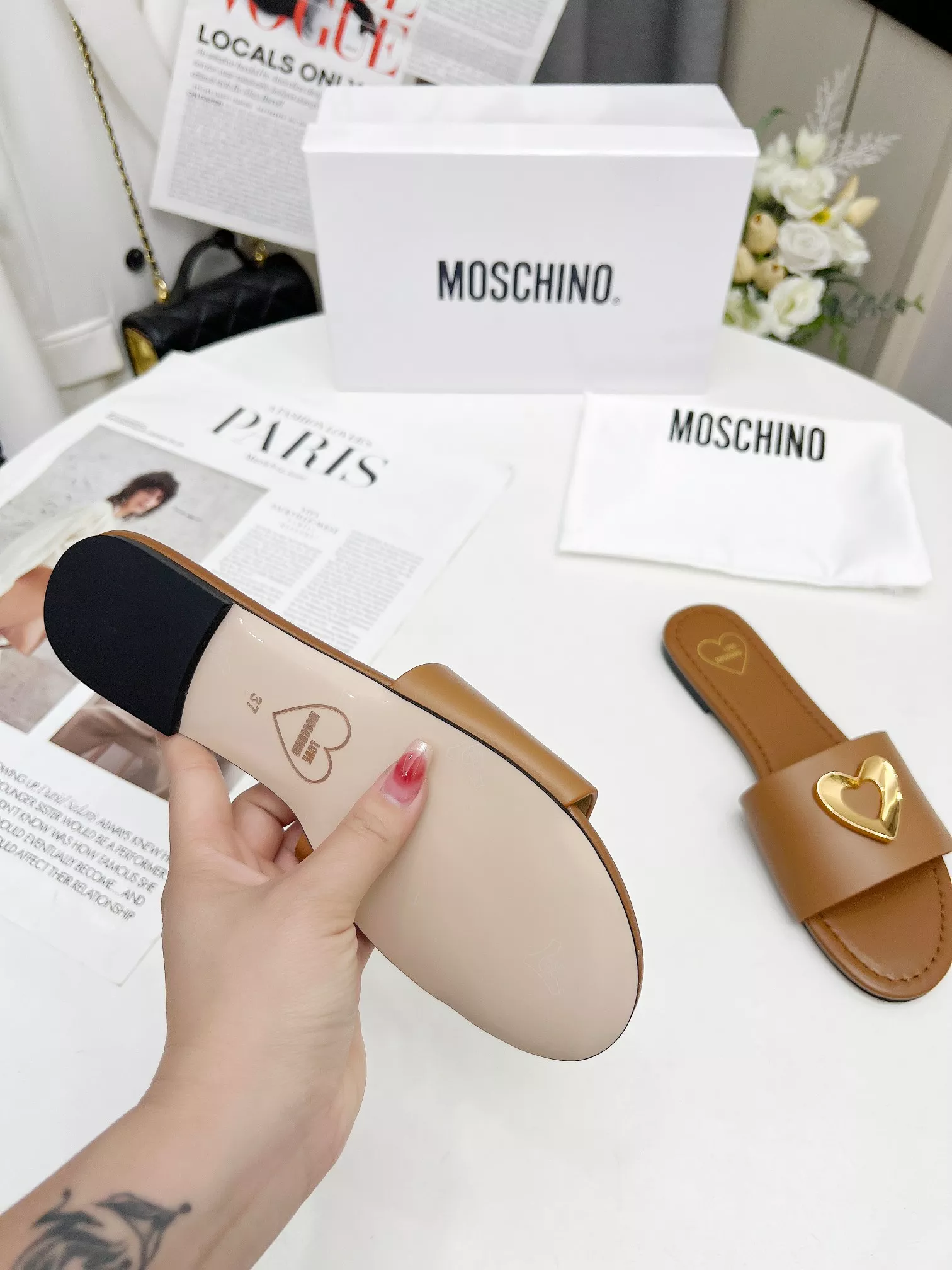 GoodFit 8970 Moschino Slippers For Women