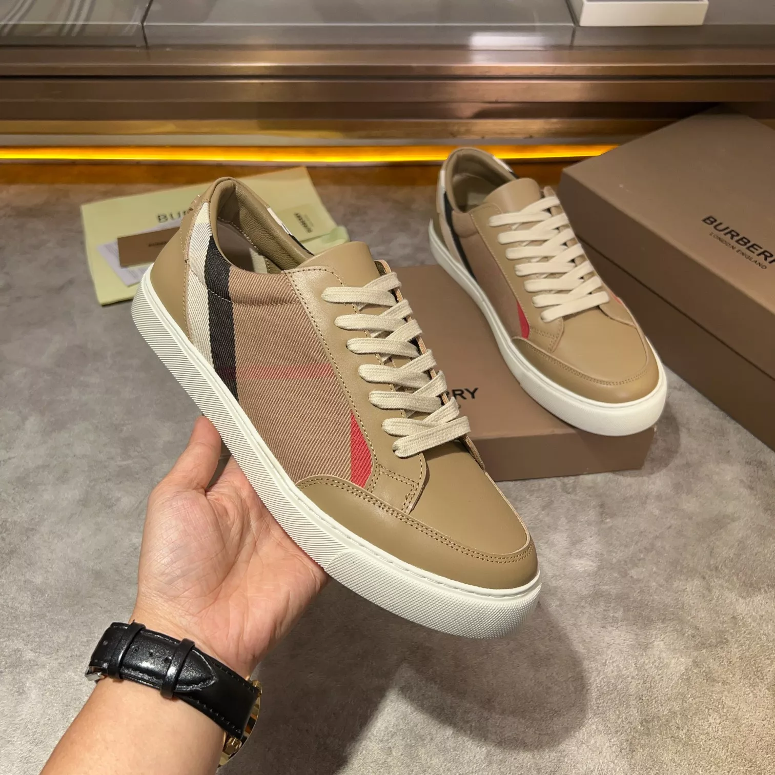 GoodFit 9021 Burberry Casual Shoes For Men