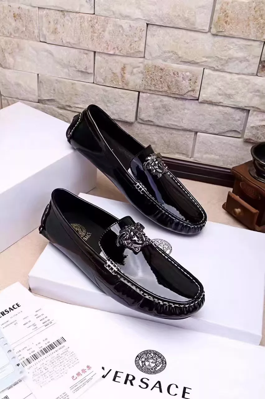 GoodFit 9581 Versace Leather Shoes For Men
