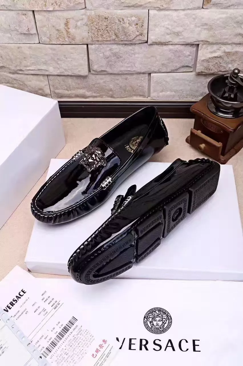GoodFit 9581 Versace Leather Shoes For Men