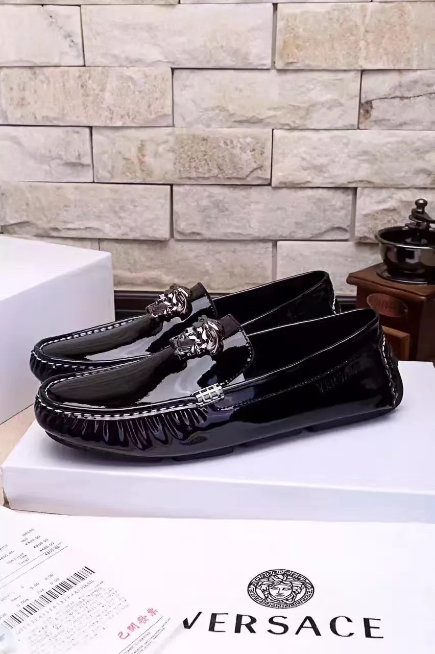GoodFit 9581 Versace Leather Shoes For Men