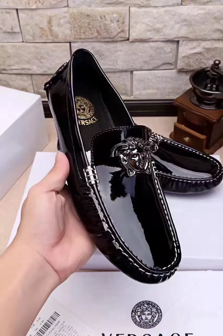 GoodFit 9581 Versace Leather Shoes For Men