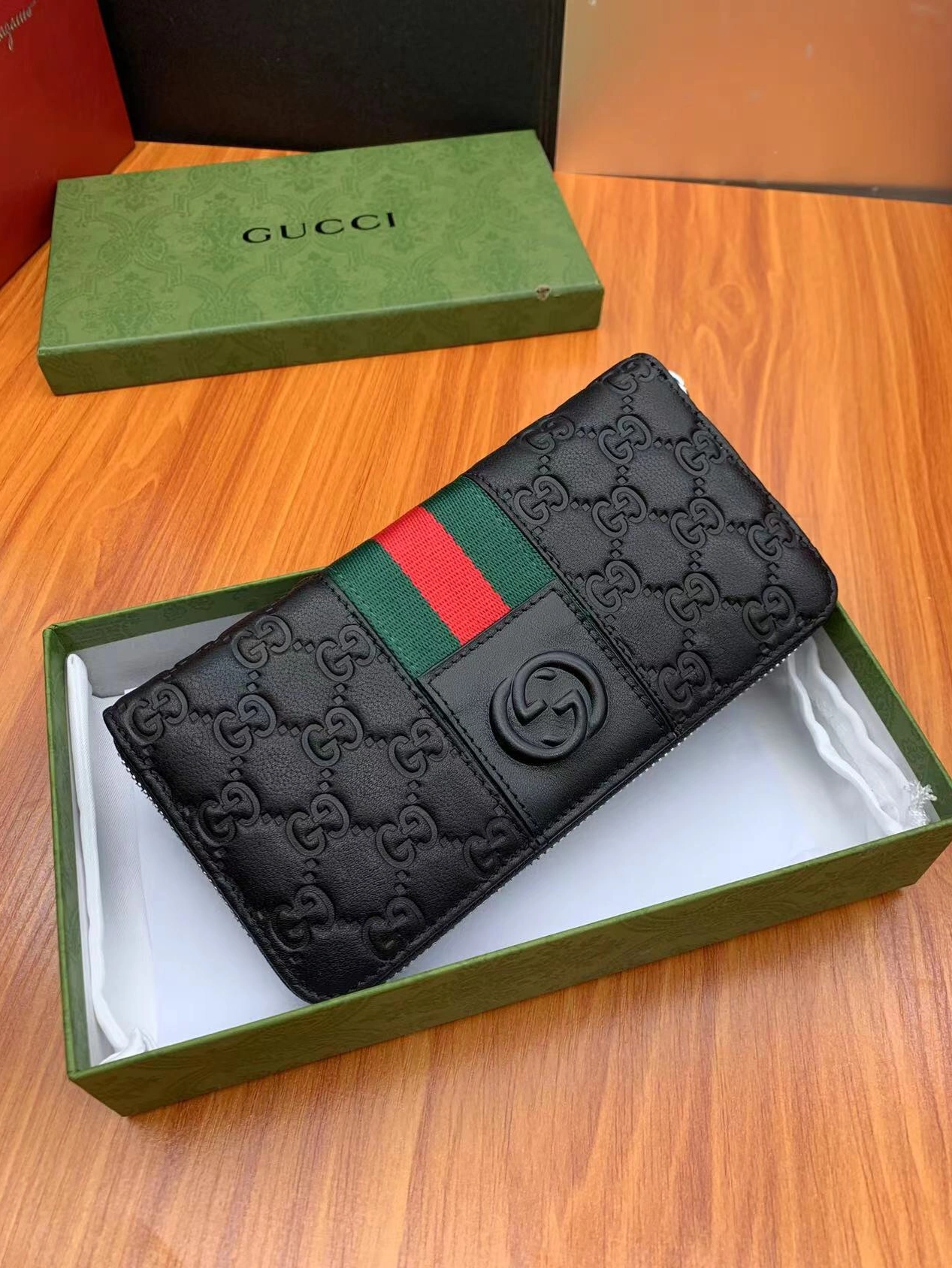 Gucci AAA Man Wallets Durable 4648