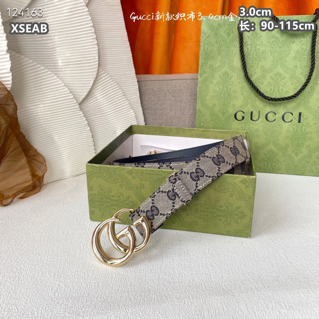 Gucci AAA Quality Belts For Women Breathable 6314