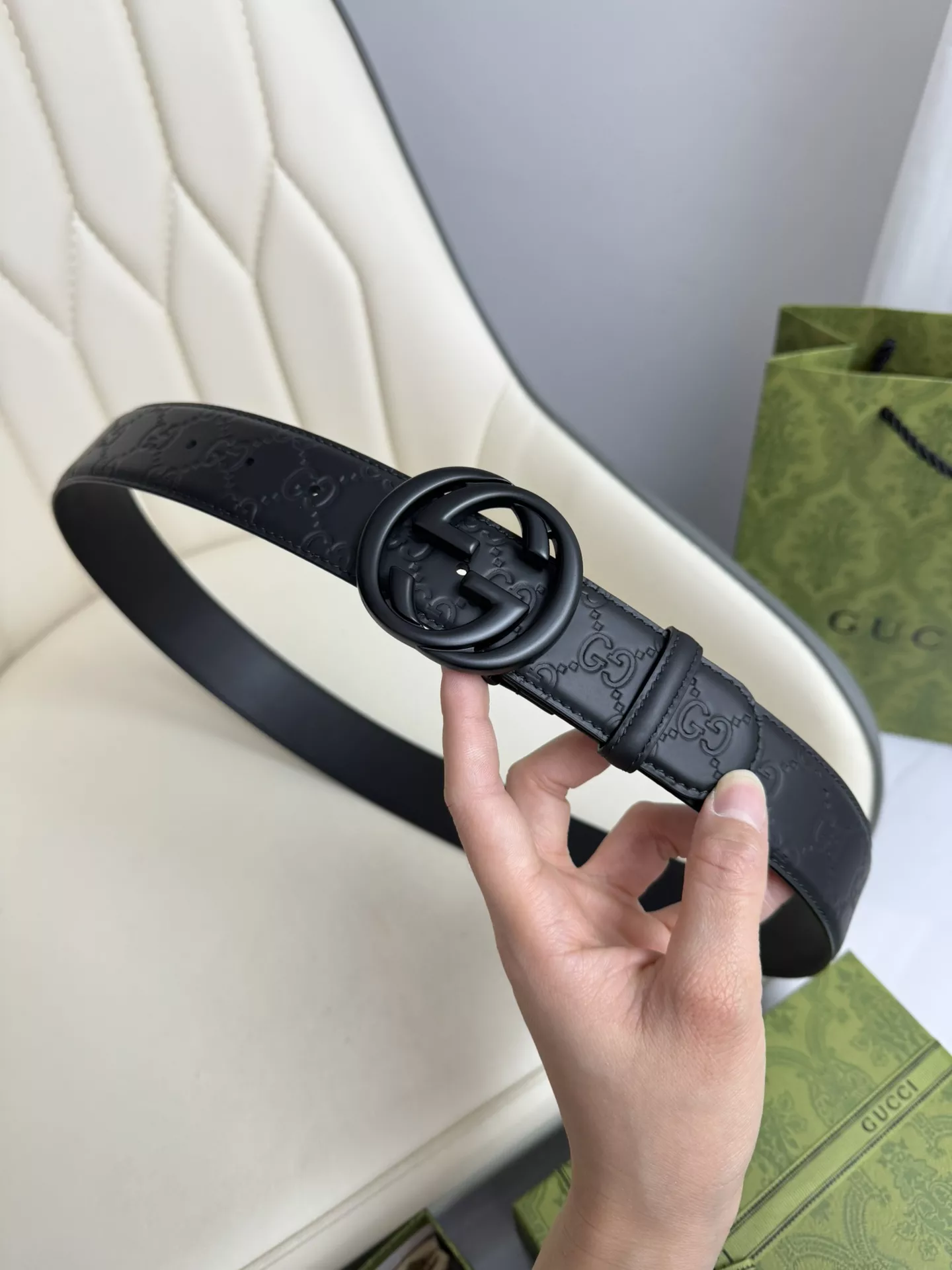 Gucci AAA Quality Belts In 3.8cm For Men Modern 6084