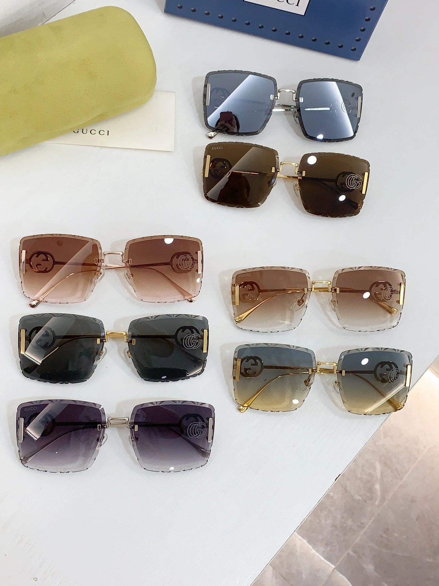 Gucci AAA Quality Sunglasses EyeCatching 3658