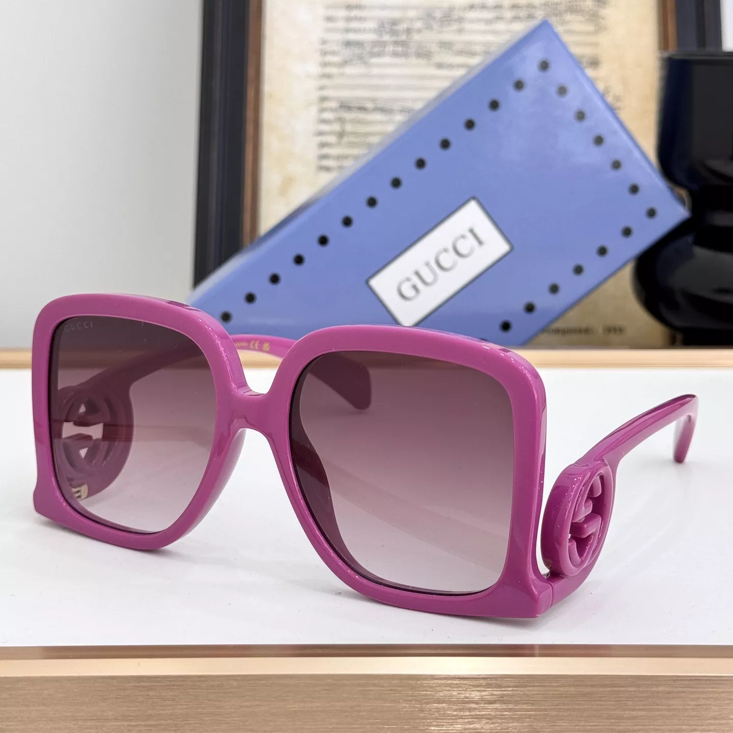 Gucci AAA Quality Sunglasses Fashionable 6173