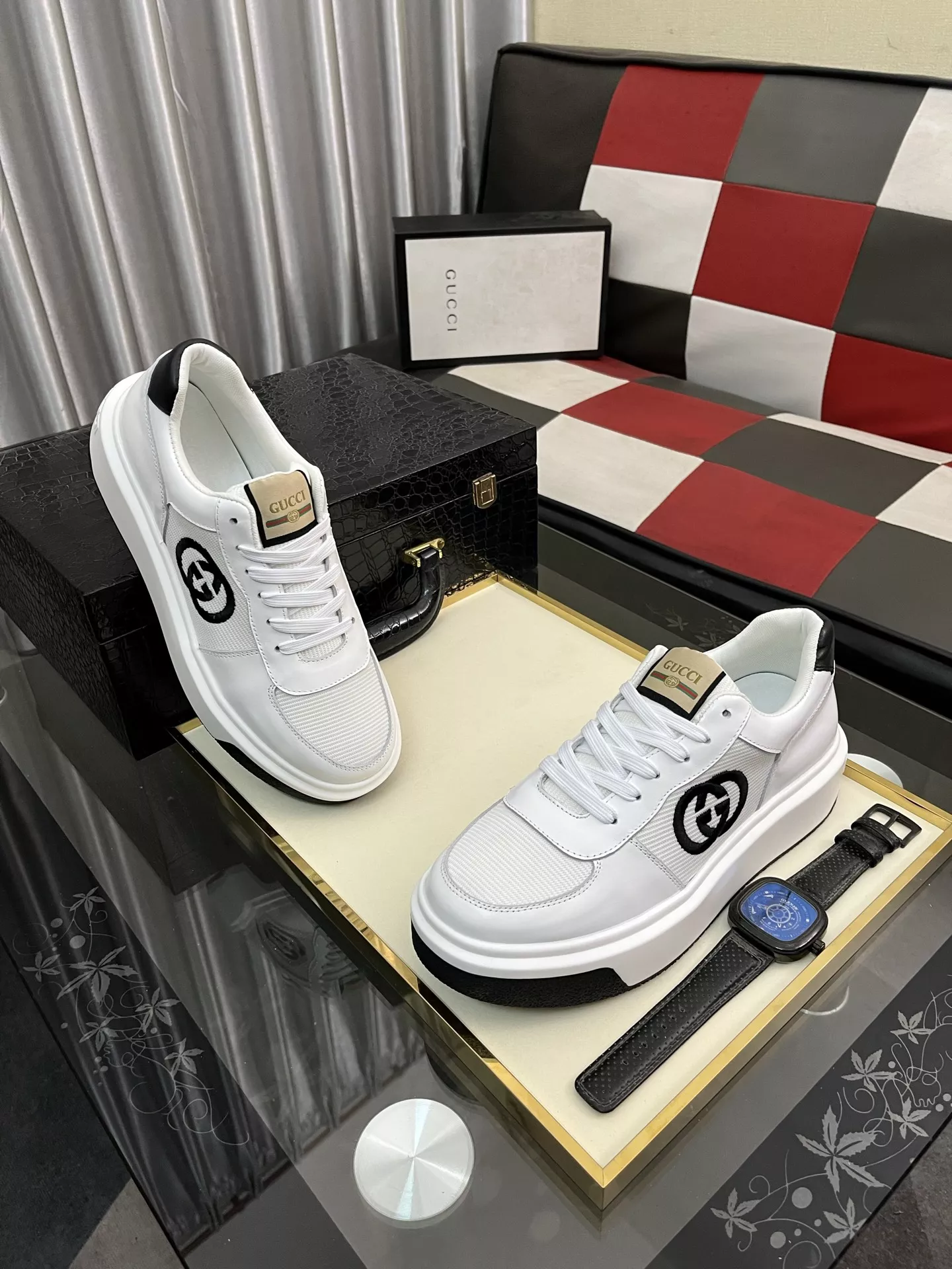 Gucci Casual Shoes For Men Breathable 4658