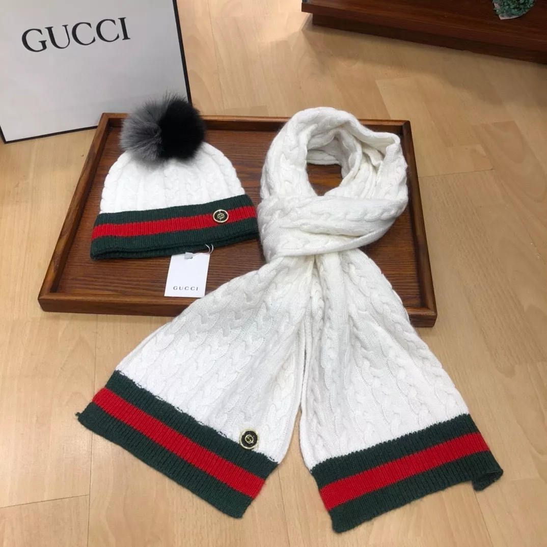 Gucci Hat and Scarf Set NewStyle 9046