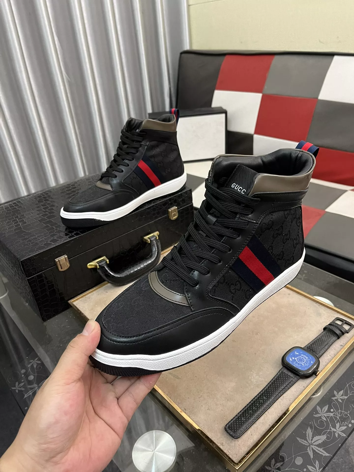 Gucci High Tops Shoes For Men Classic 6680