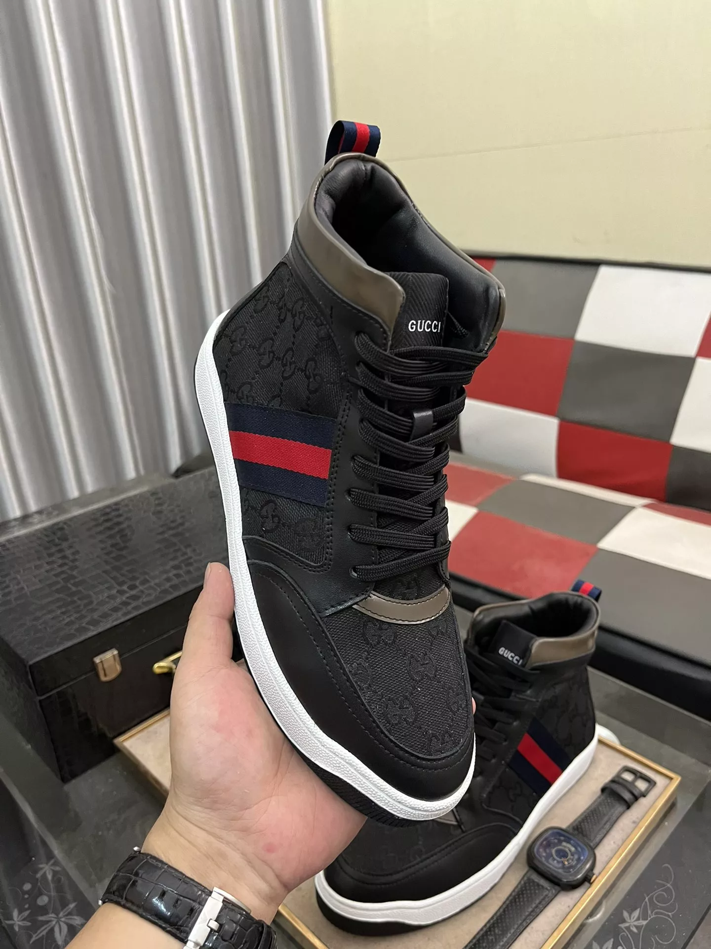 Gucci High Tops Shoes For Men Classic 6680