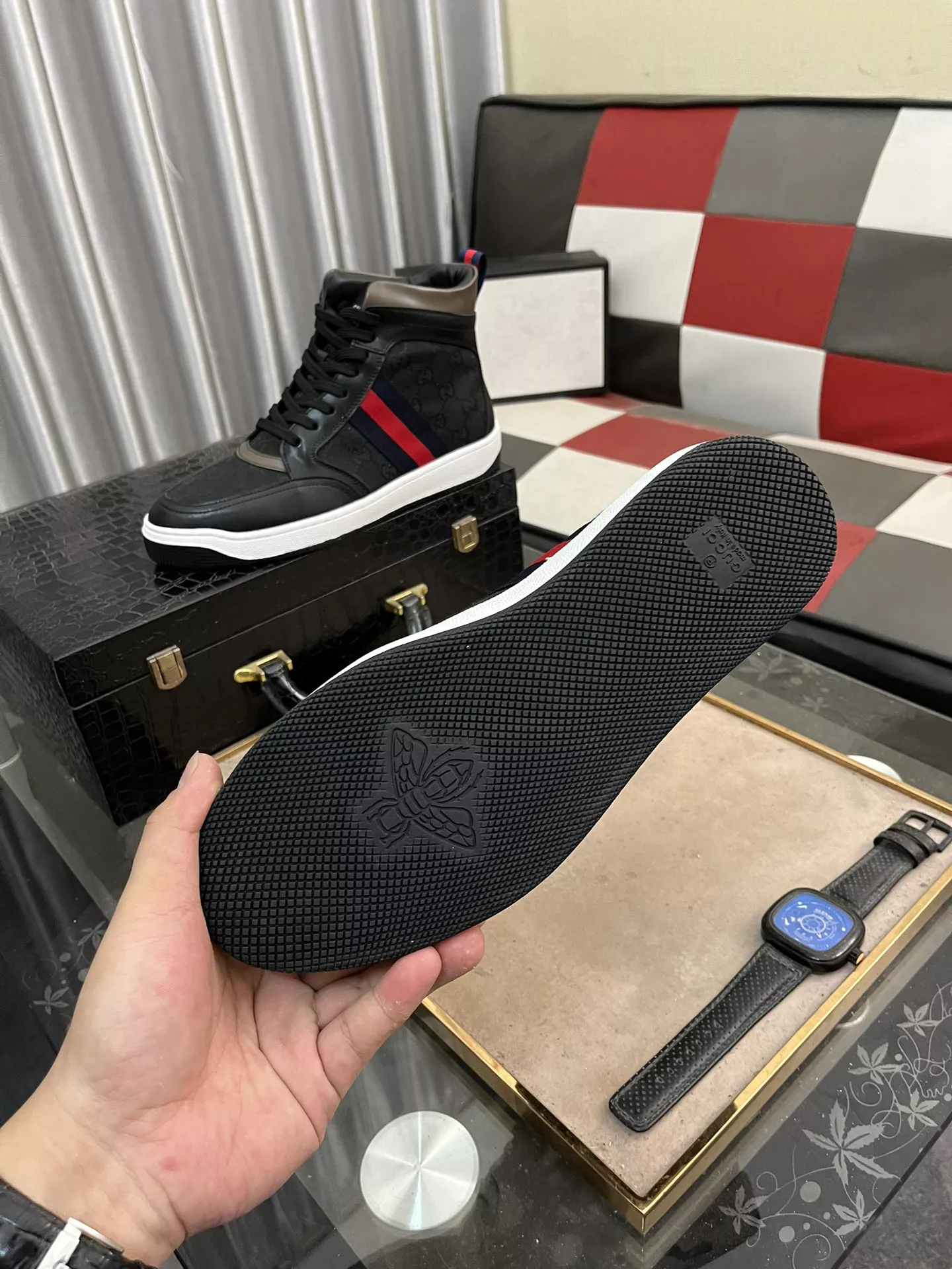 Gucci High Tops Shoes For Men Classic 6680