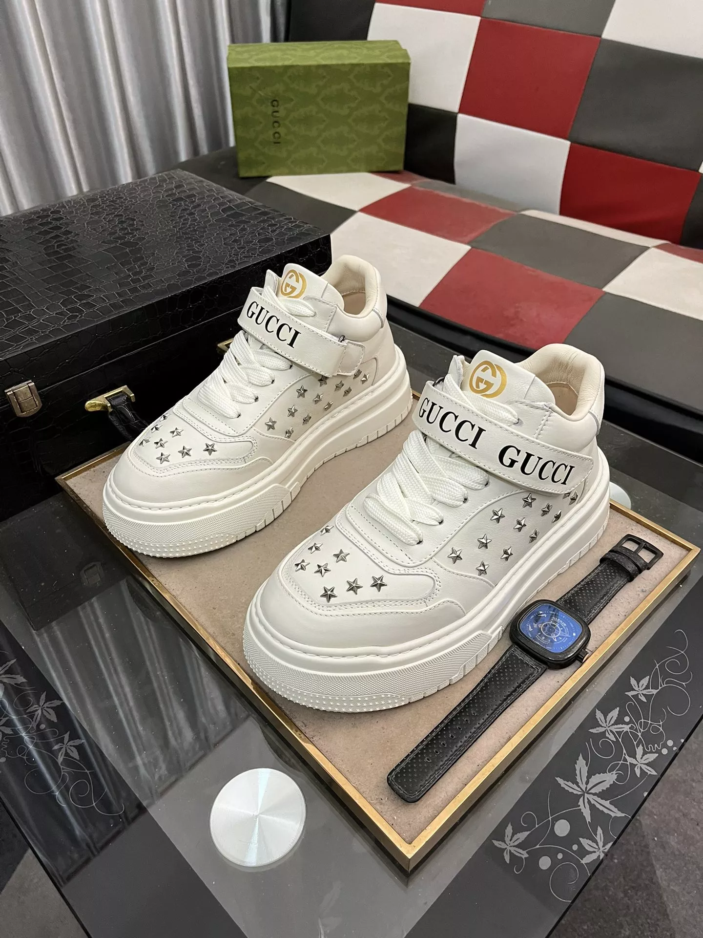 Gucci High Tops Shoes For Men Comfortable 1408