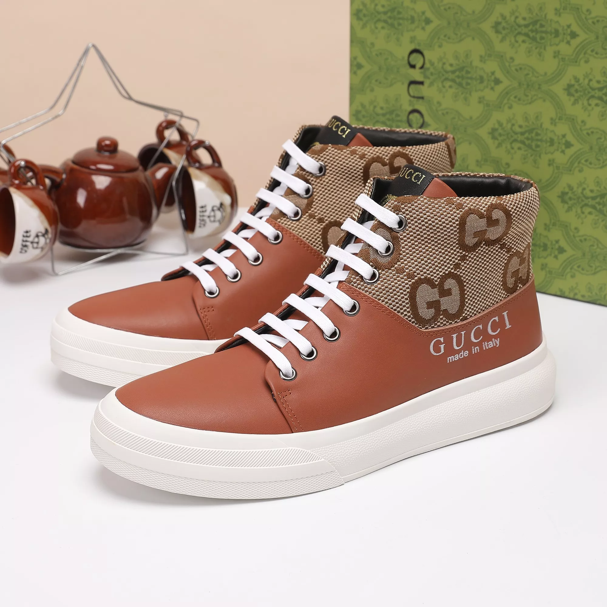 Gucci High Tops Shoes For Men Comfortable 3733