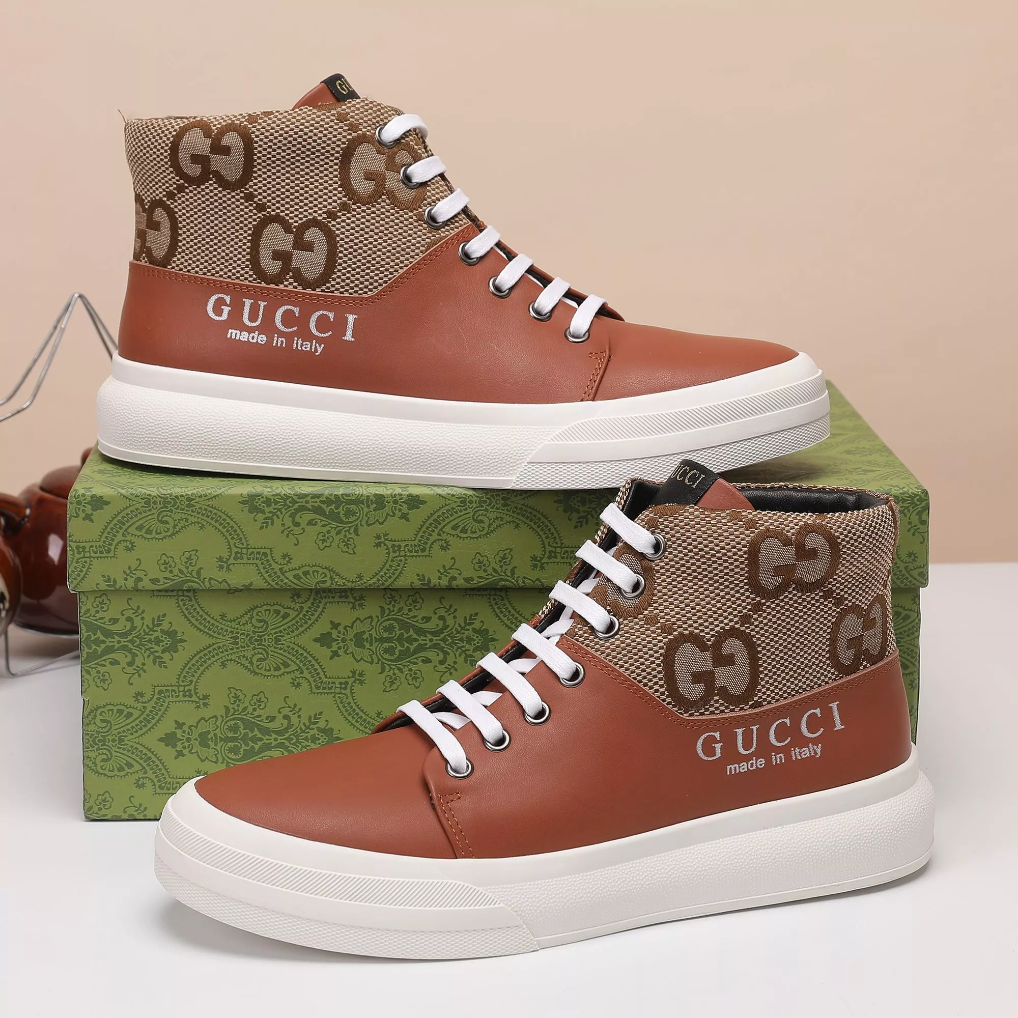 Gucci High Tops Shoes For Men Comfortable 3733