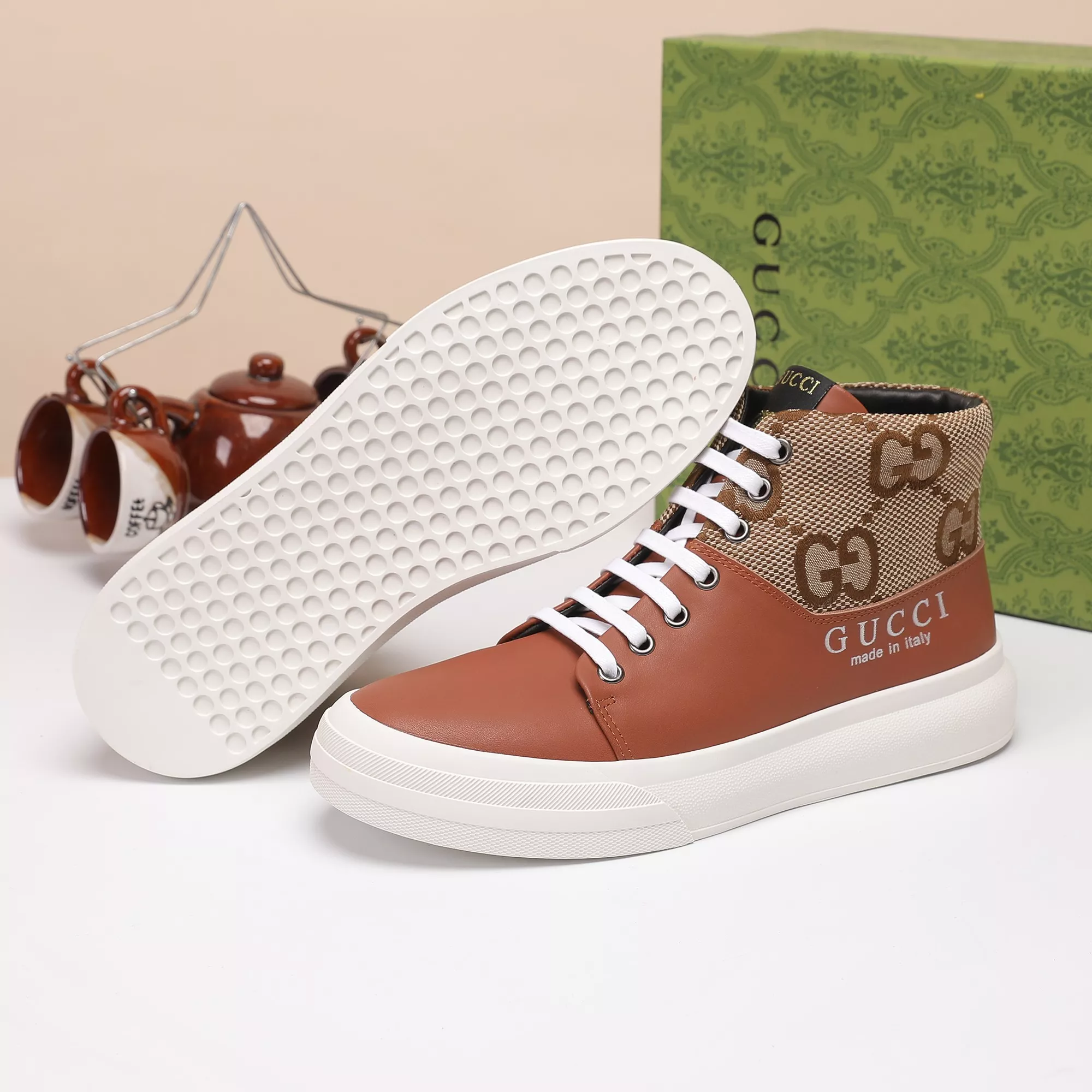 Gucci High Tops Shoes For Men Comfortable 3733
