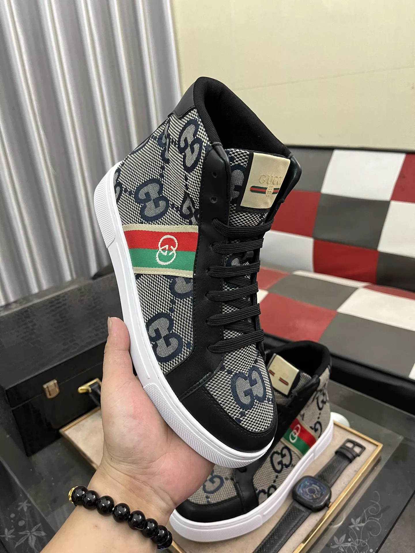 Gucci High Tops Shoes For Men Comfortable 8418
