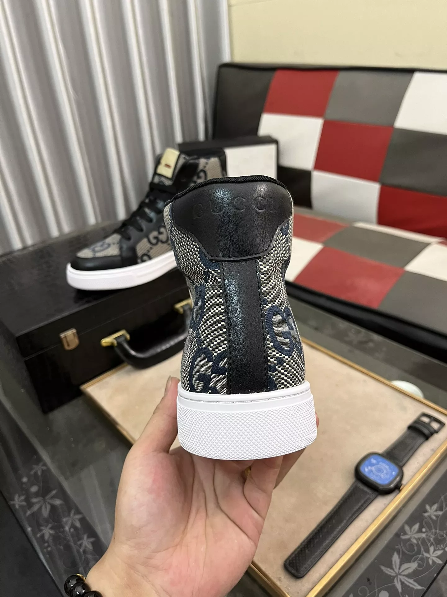 Gucci High Tops Shoes For Men Comfortable 8418